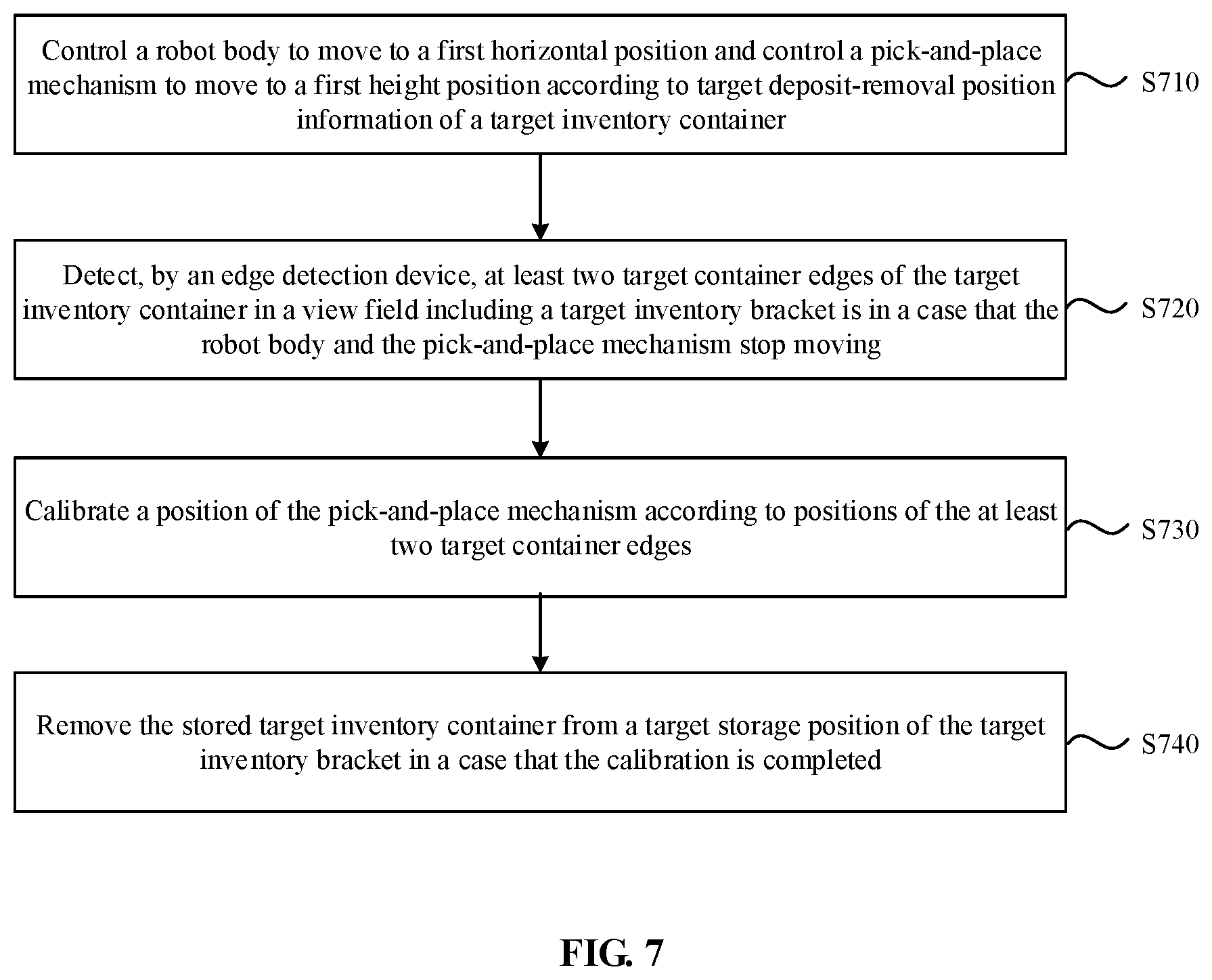 Patent US12617614 Figure 5 – Robot and robot-based container storage and removal method
