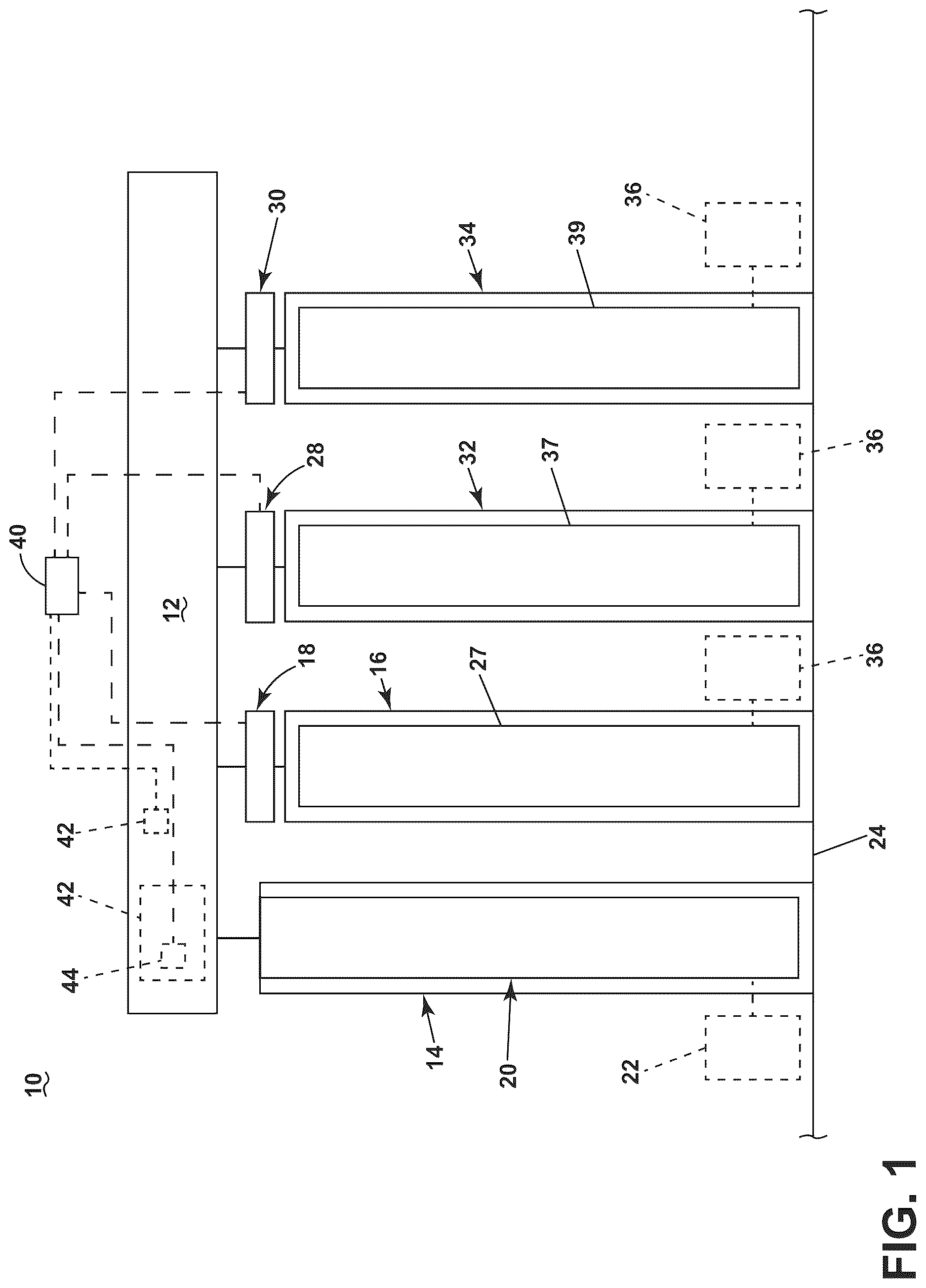 Patent US12617615 Figure 1 – Pallet sorting system and method of use