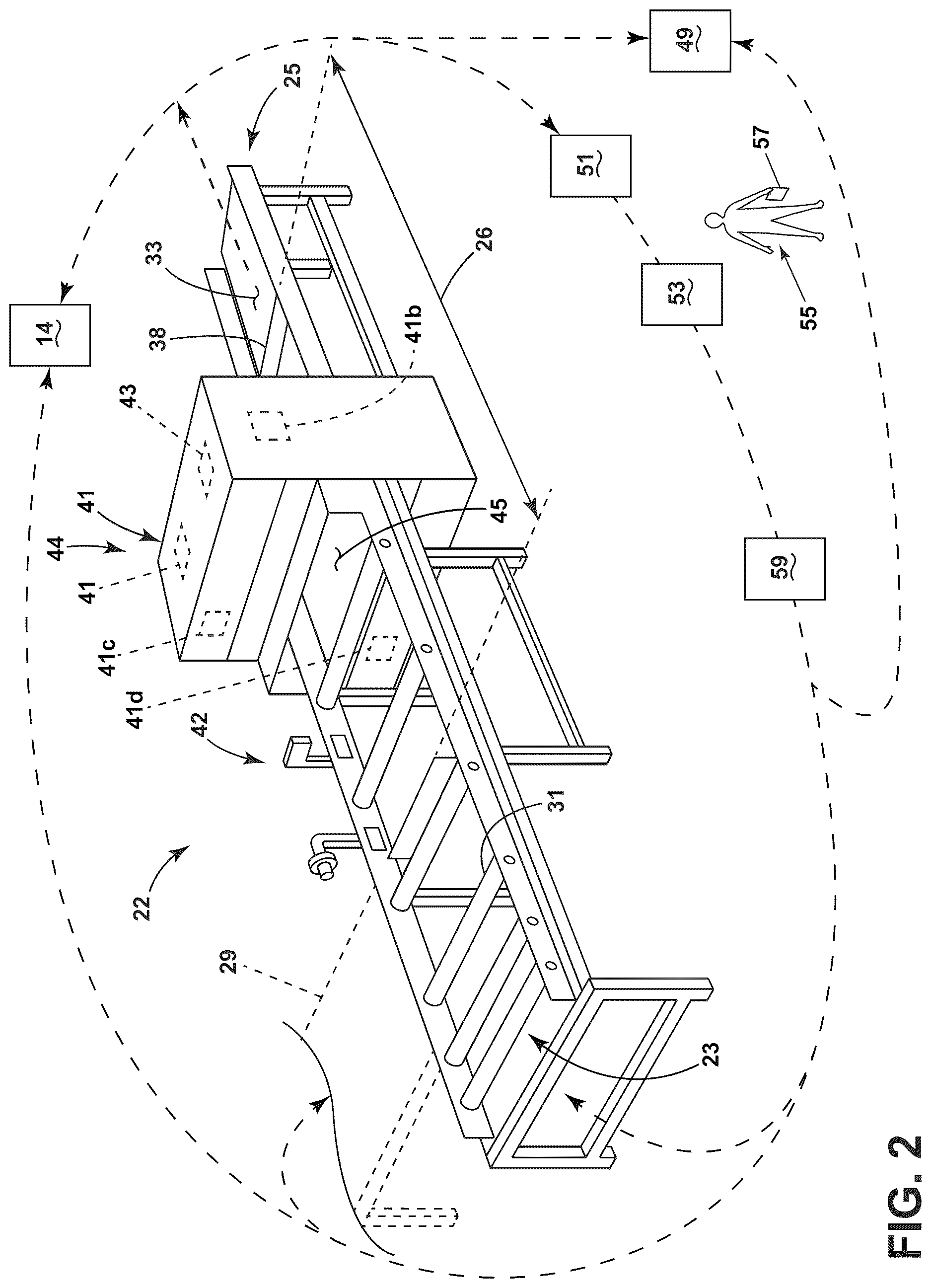 Patent US12617615 Figure 2 – Pallet sorting system and method of use