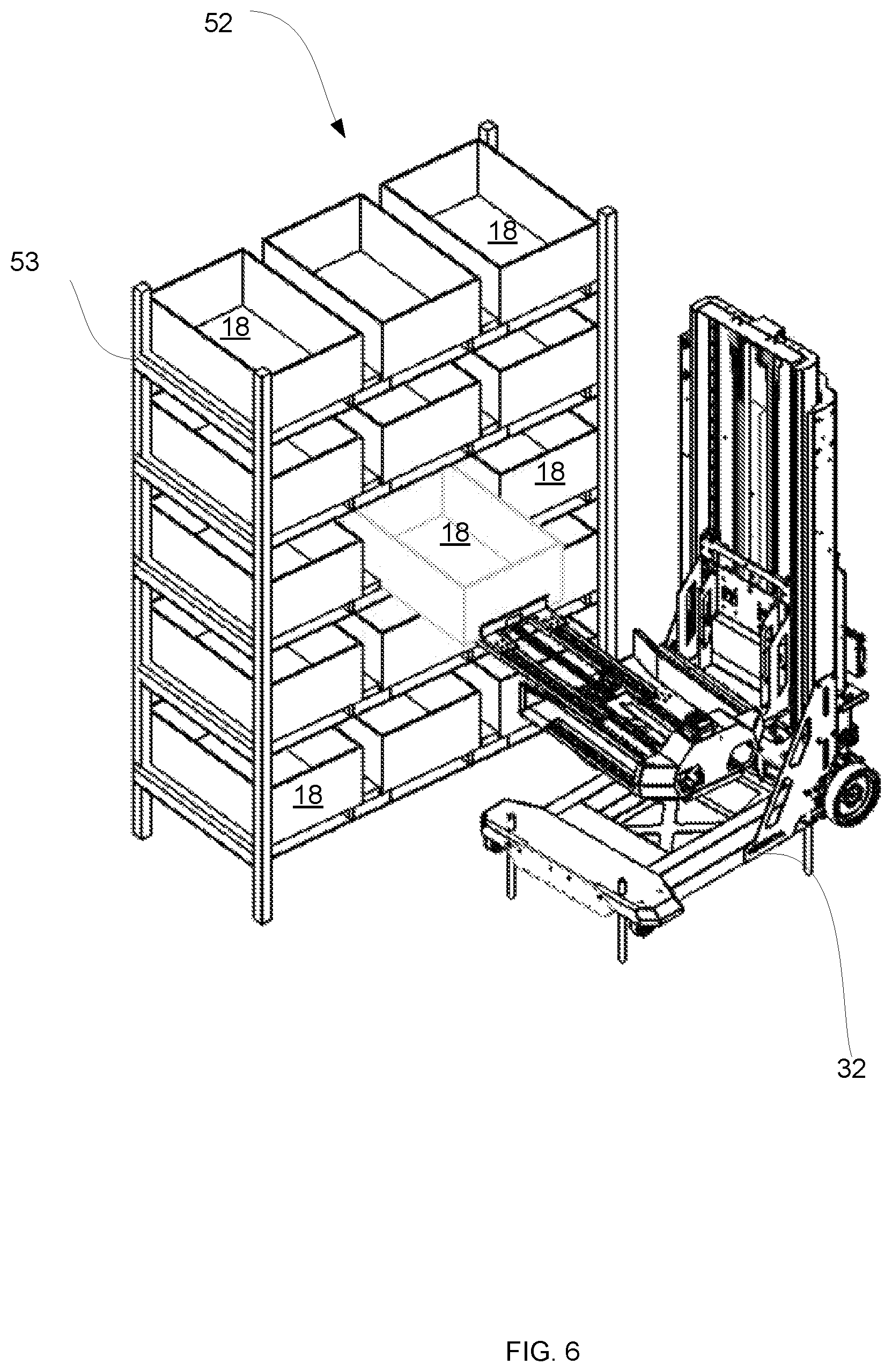 Patent US12617618 Figure 6 – Automatic warehouse and a method for managing an automatic warehouse based on popularity of items