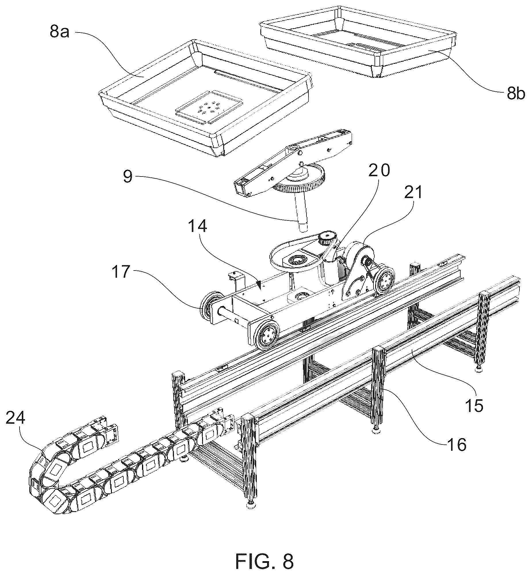 Patent US12617619 Figure 7 – Container handling module