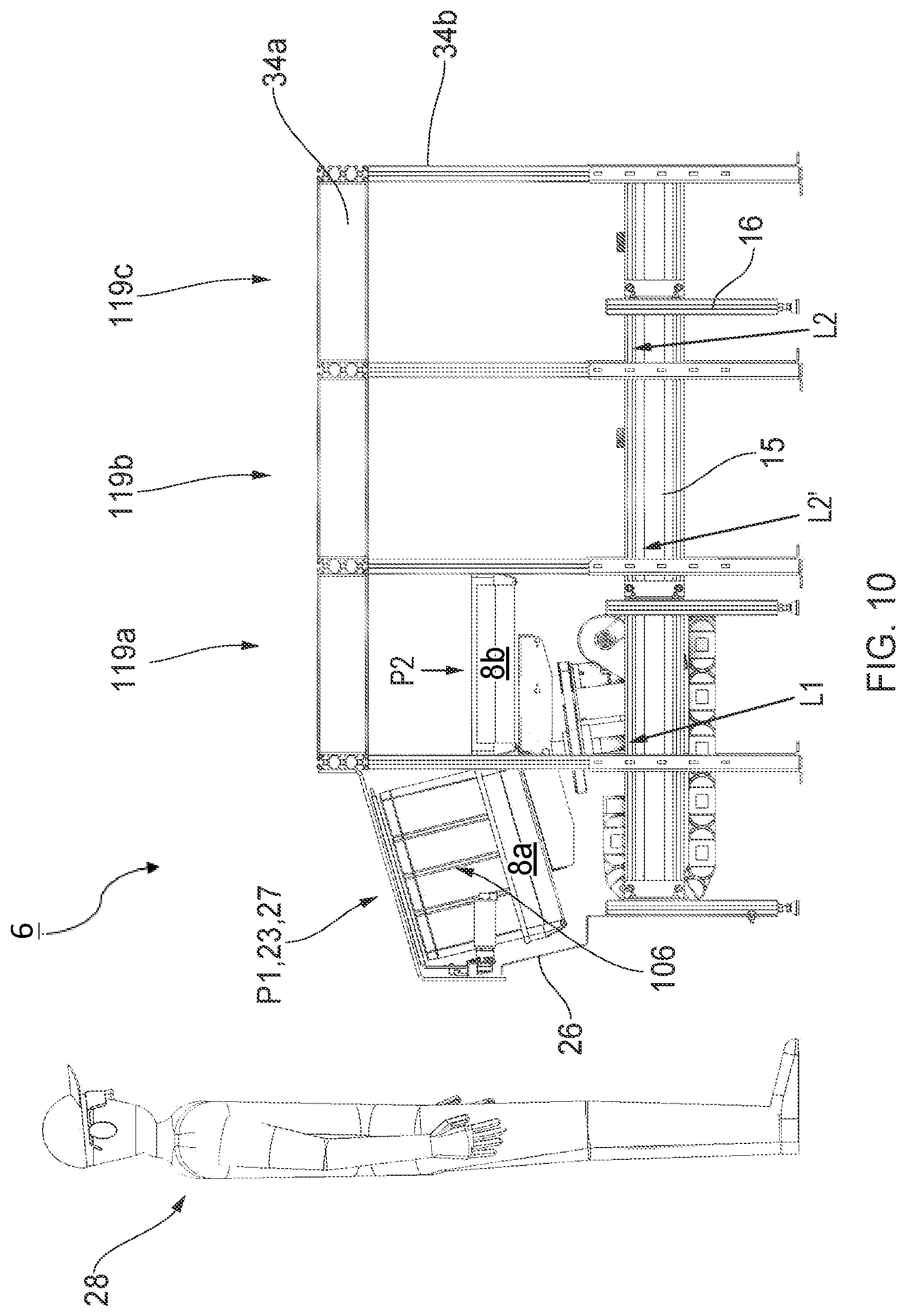 Patent US12617619 Figure 9 – Container handling module