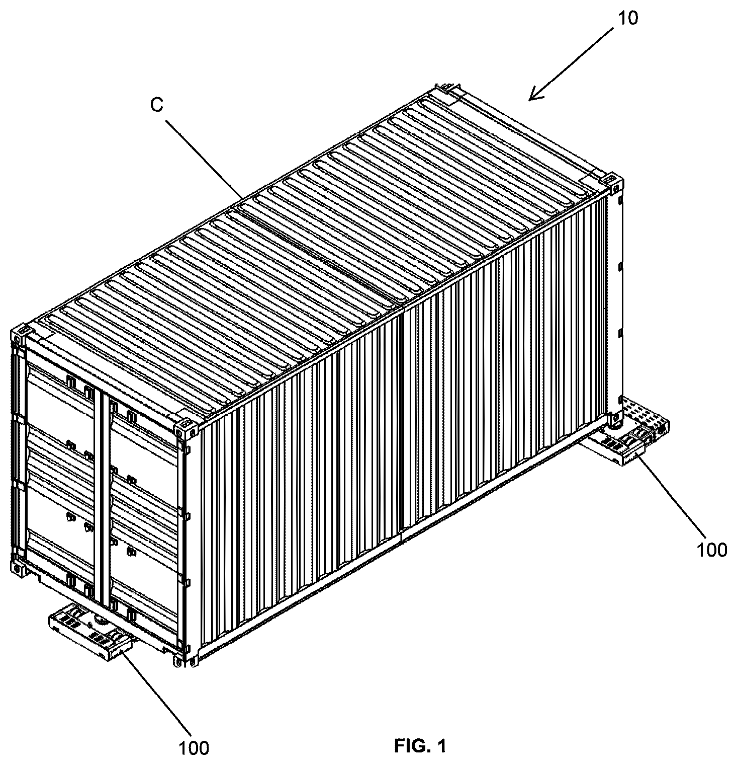 Patent US12617620 Figure 1 – Load carrying system and method