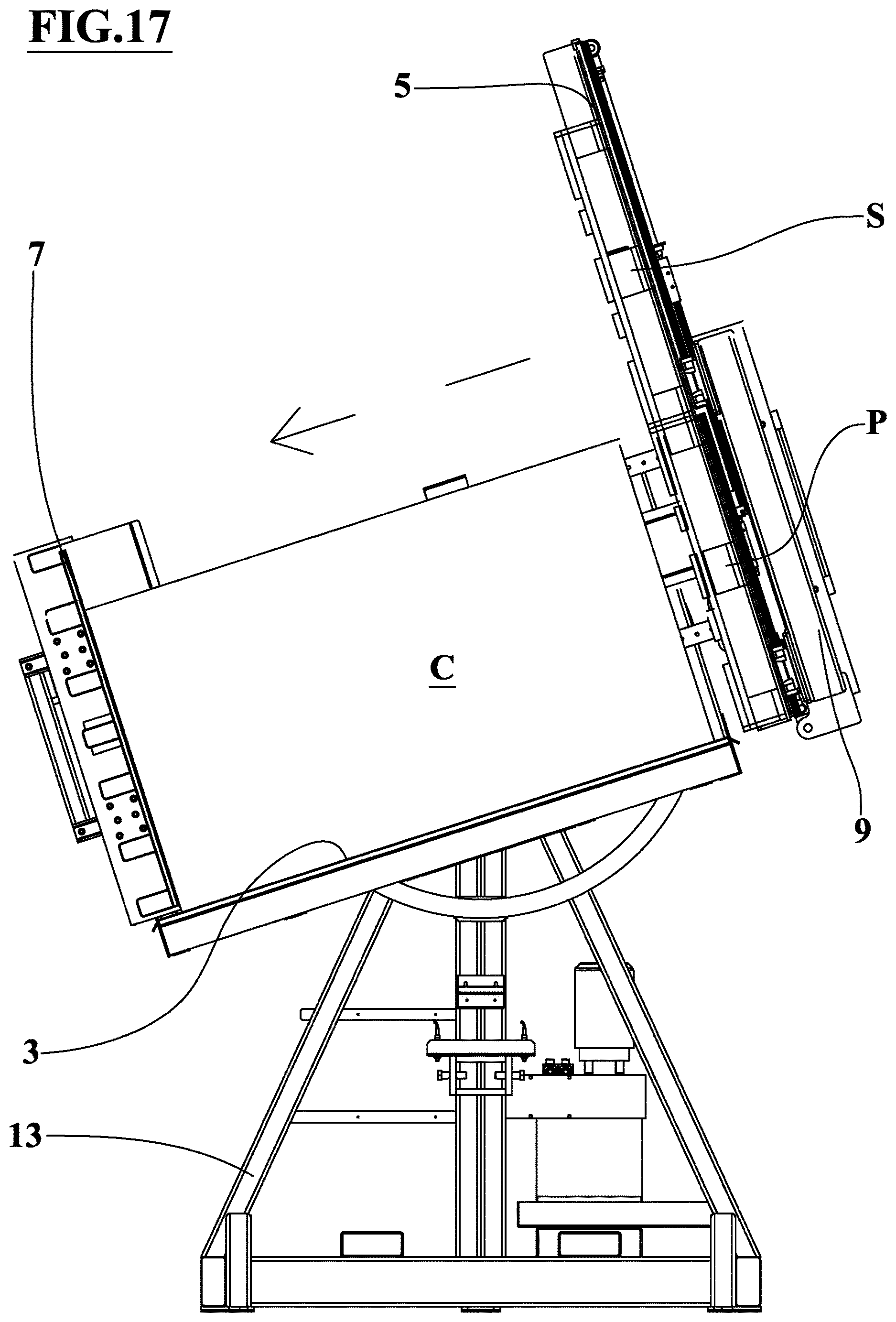 Patent US12617621 Figure 17 – Device for replacing a pallet