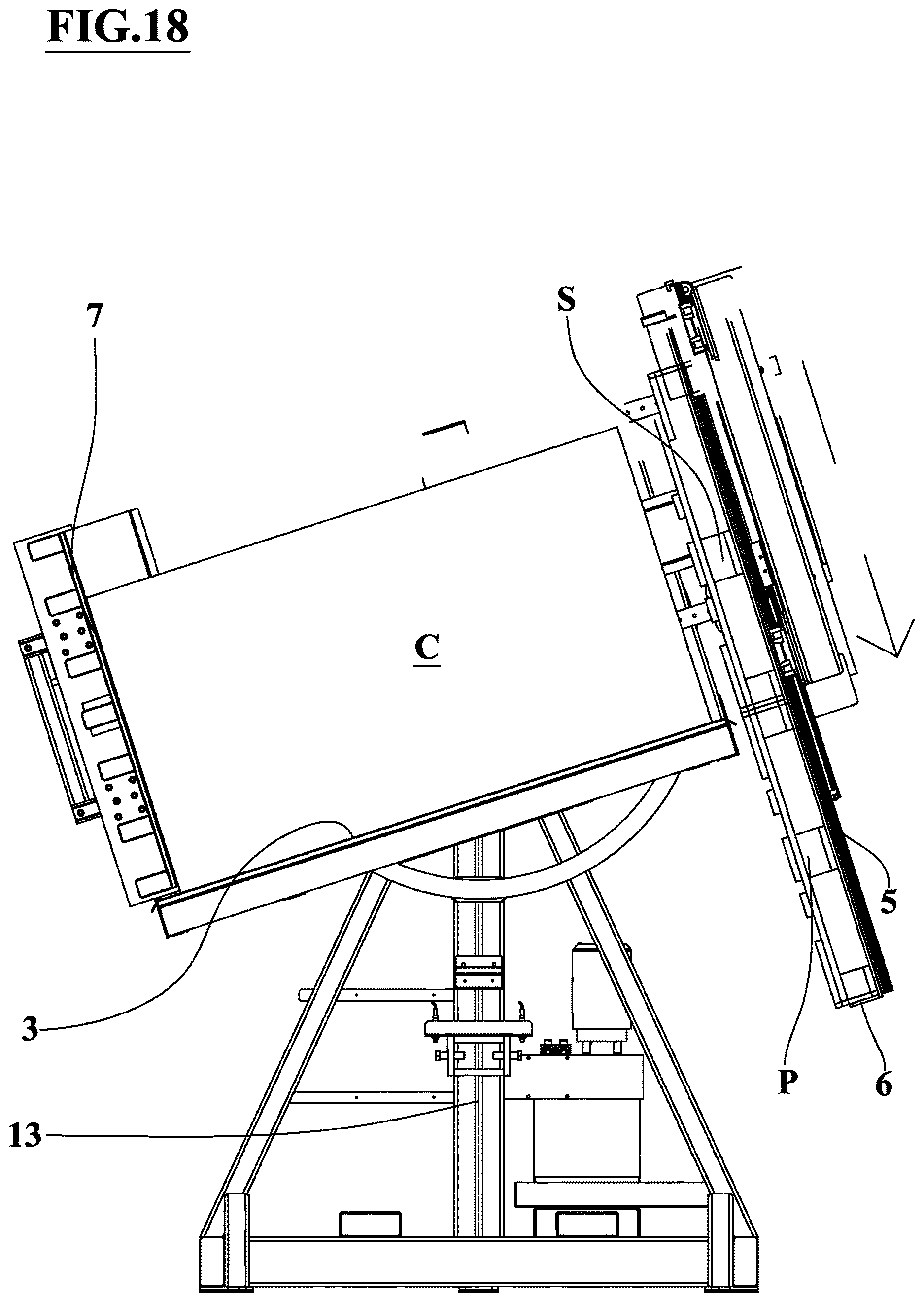 Patent US12617621 Figure 18 – Device for replacing a pallet