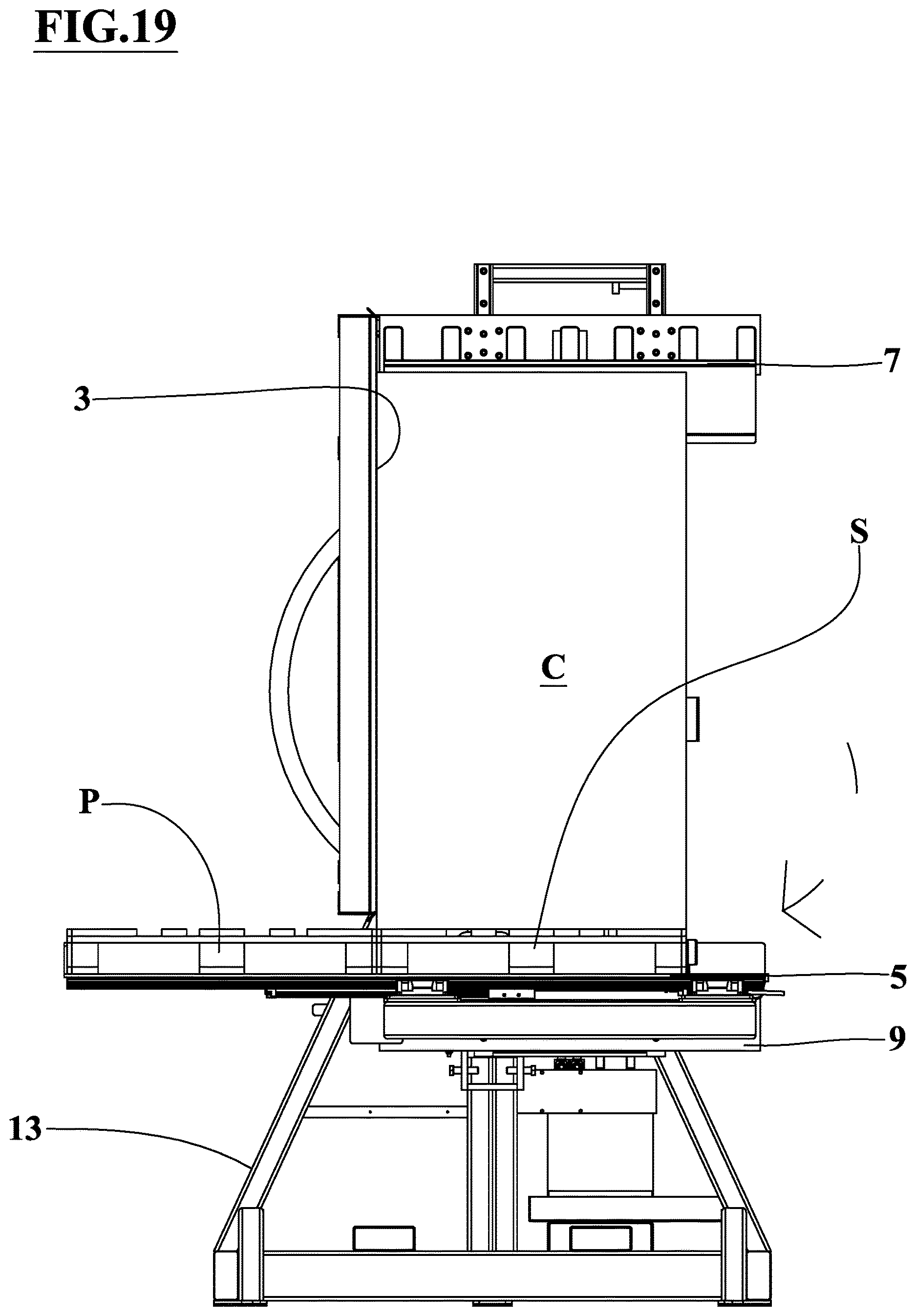 Patent US12617621 Figure 19 – Device for replacing a pallet