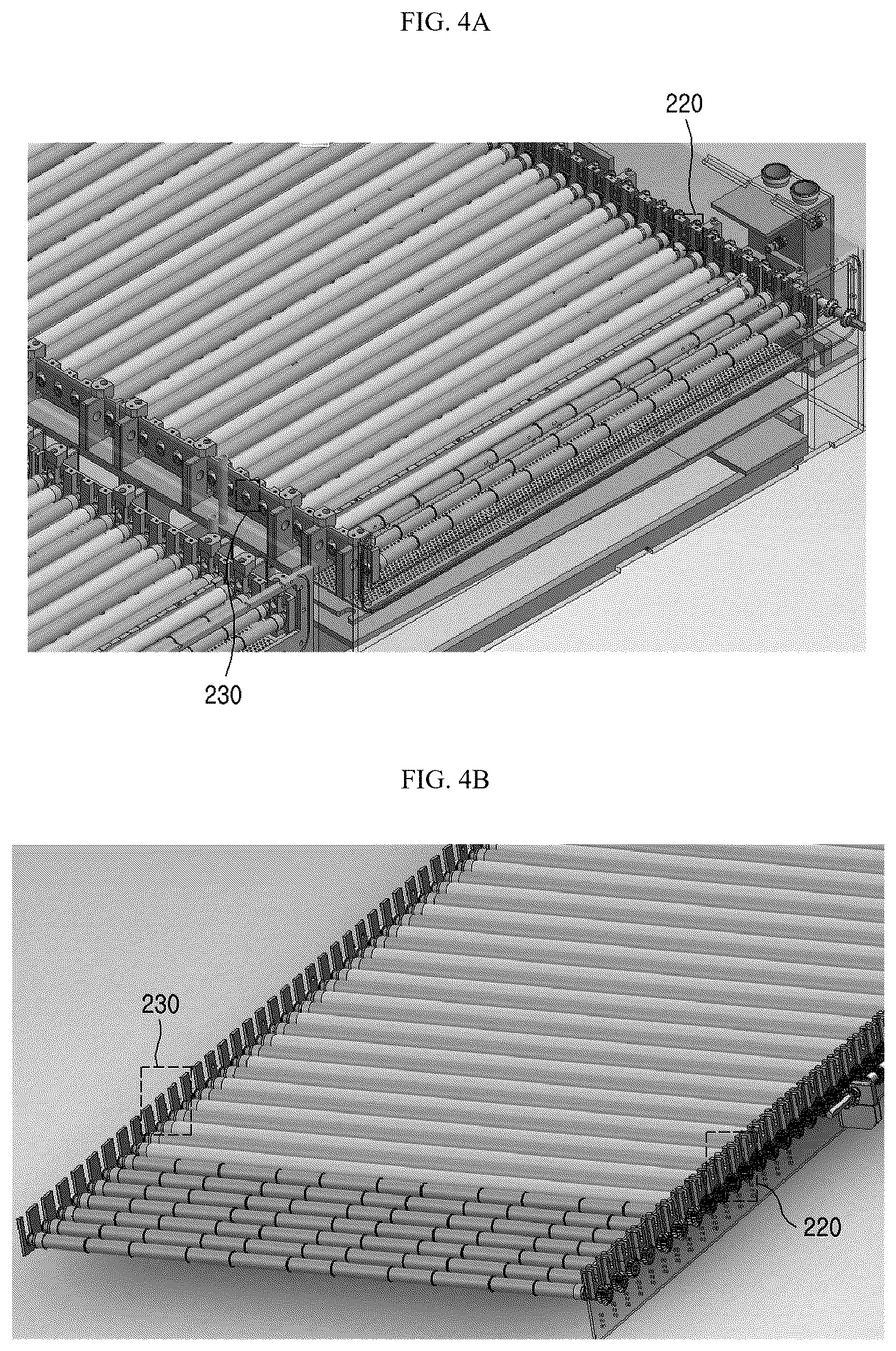 Patent US12617626 Figure 5 – Roller structure including bearing structure at one side for transporting product