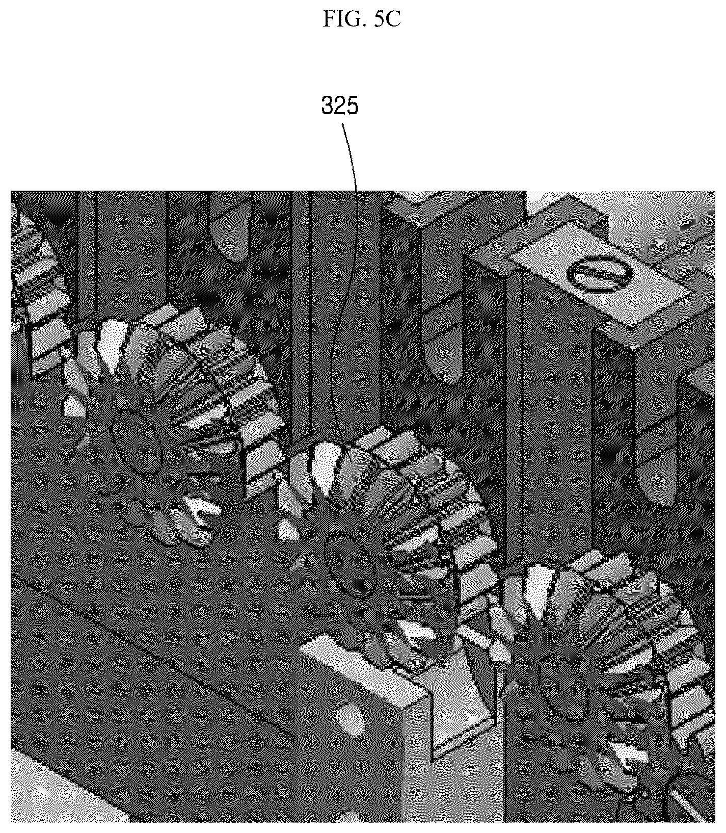 Patent US12617626 Figure 8 – Roller structure including bearing structure at one side for transporting product
