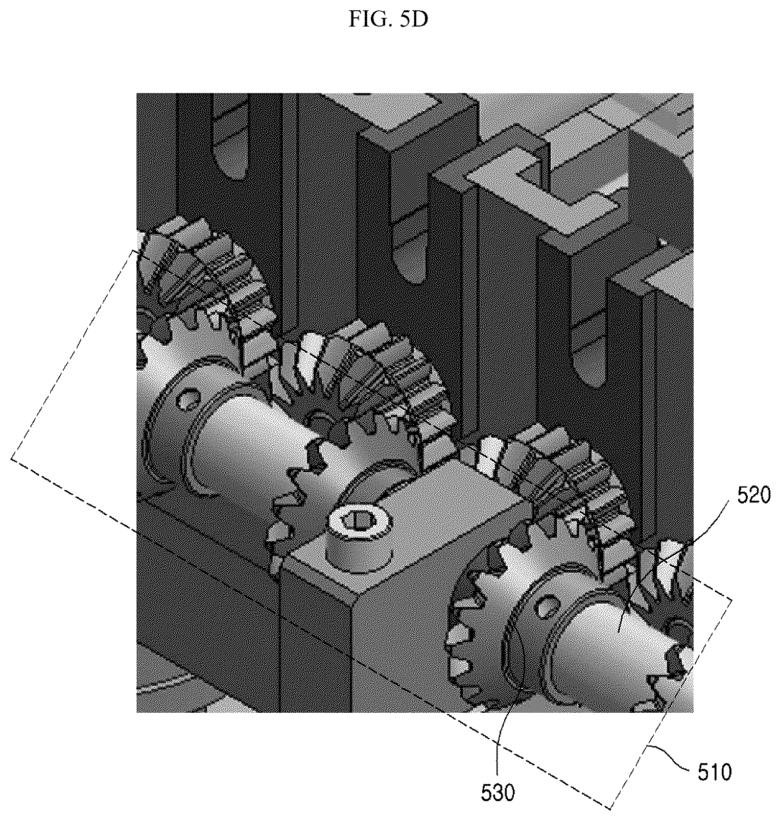 Patent US12617626 Figure 9 – Roller structure including bearing structure at one side for transporting product