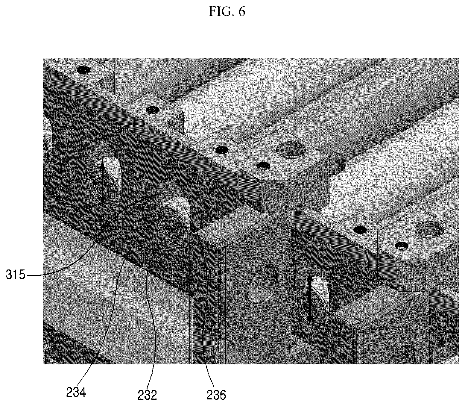 Patent US12617626 Figure 10 – Roller structure including bearing structure at one side for transporting product