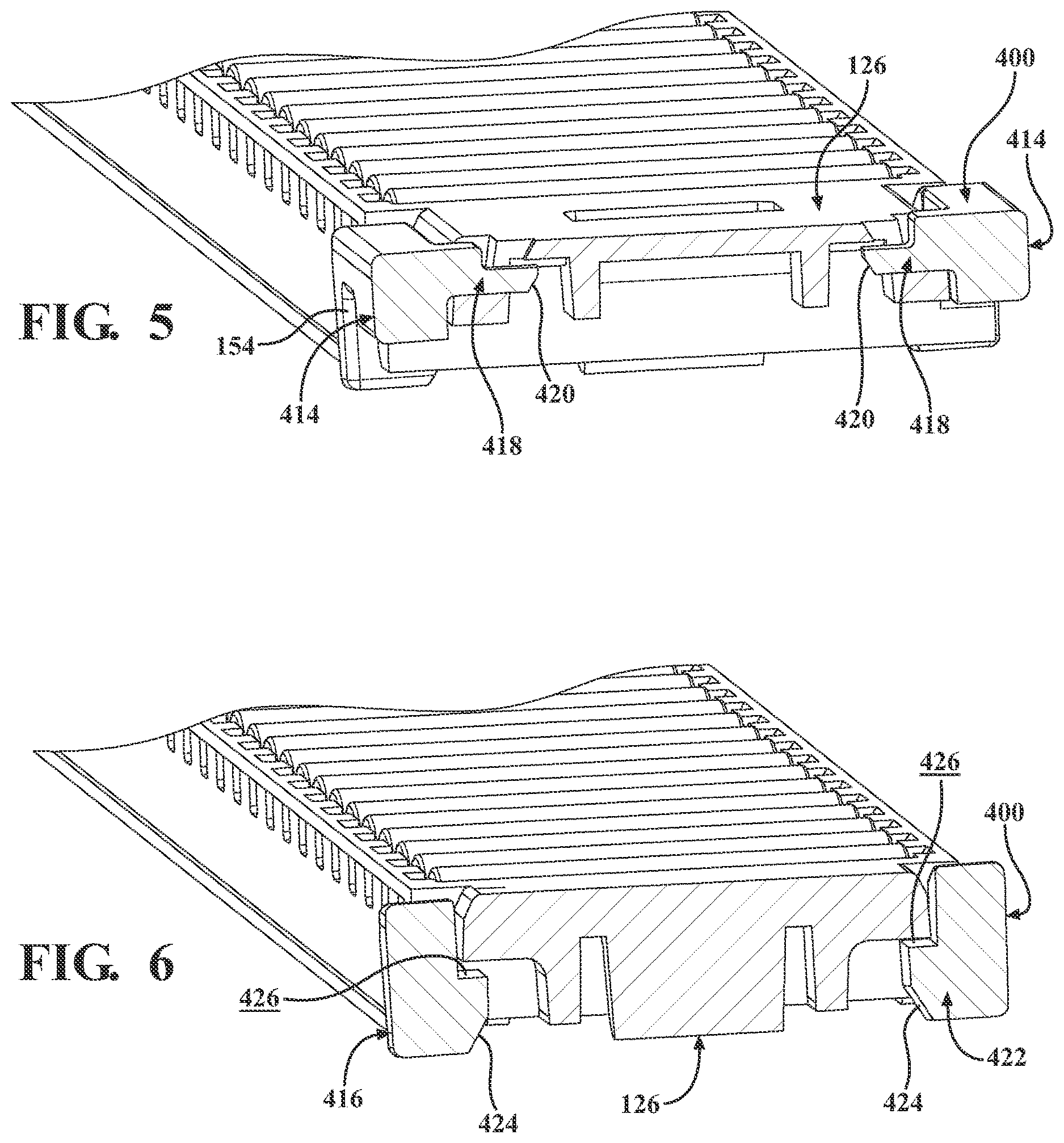 Patent US12617627 Figure 5 – Selectively securable roller track