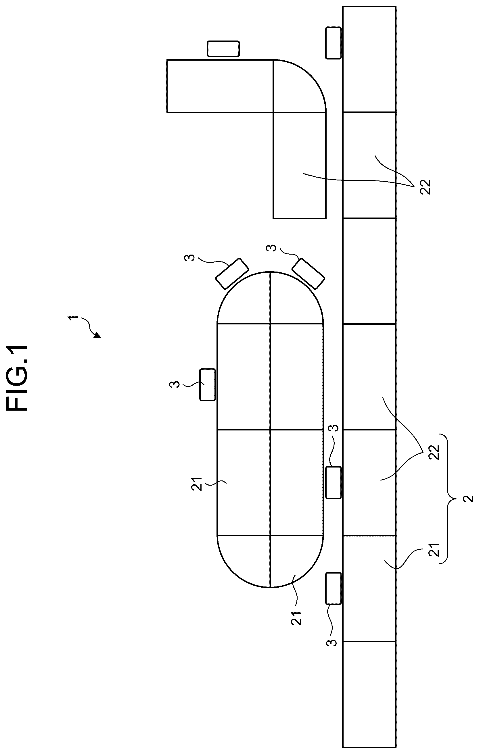 Patent US12617634 Figure 1 – Linear conveyance system