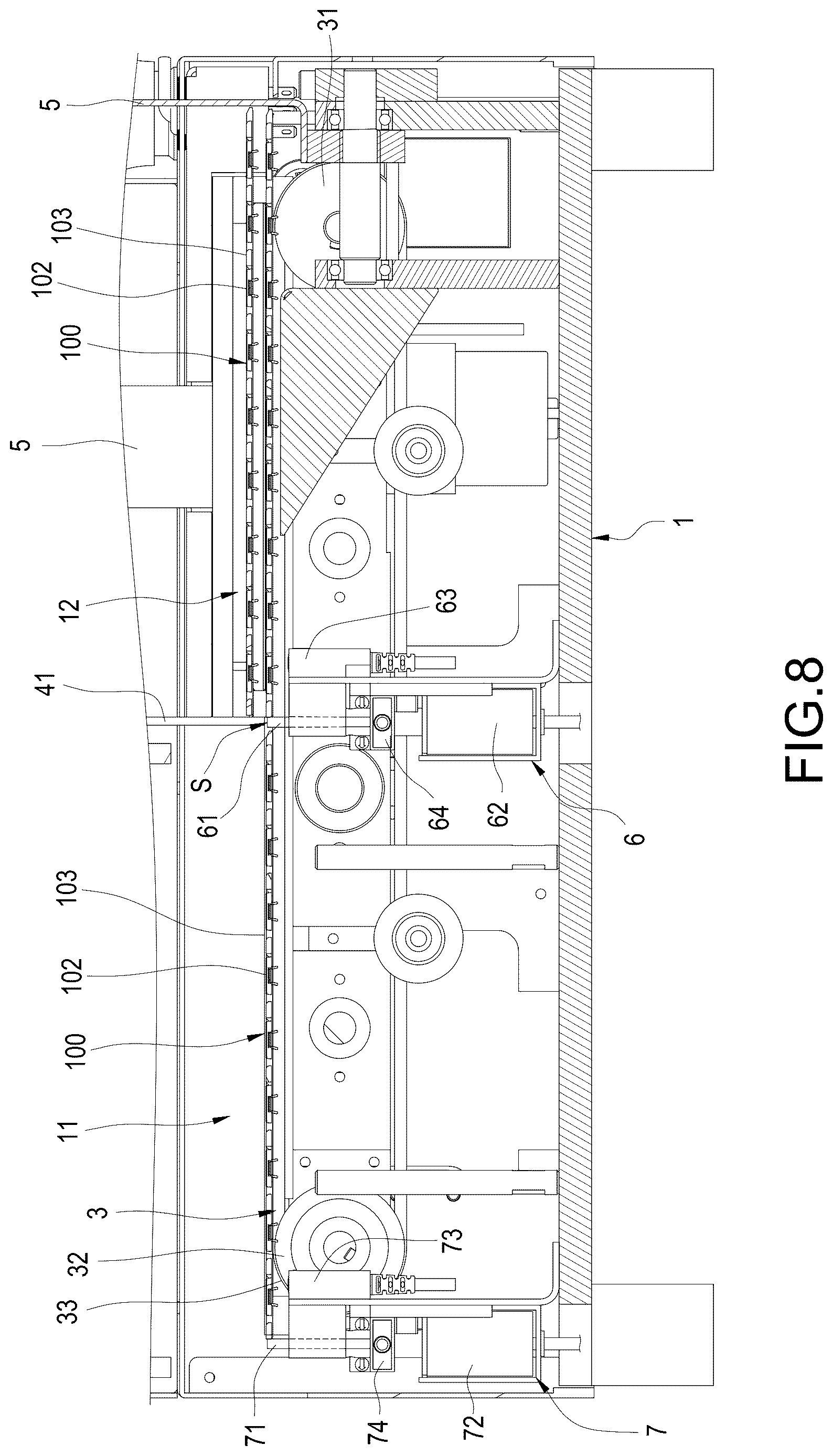 Patent US12617635 Figure 8 – Laser marking feeding device