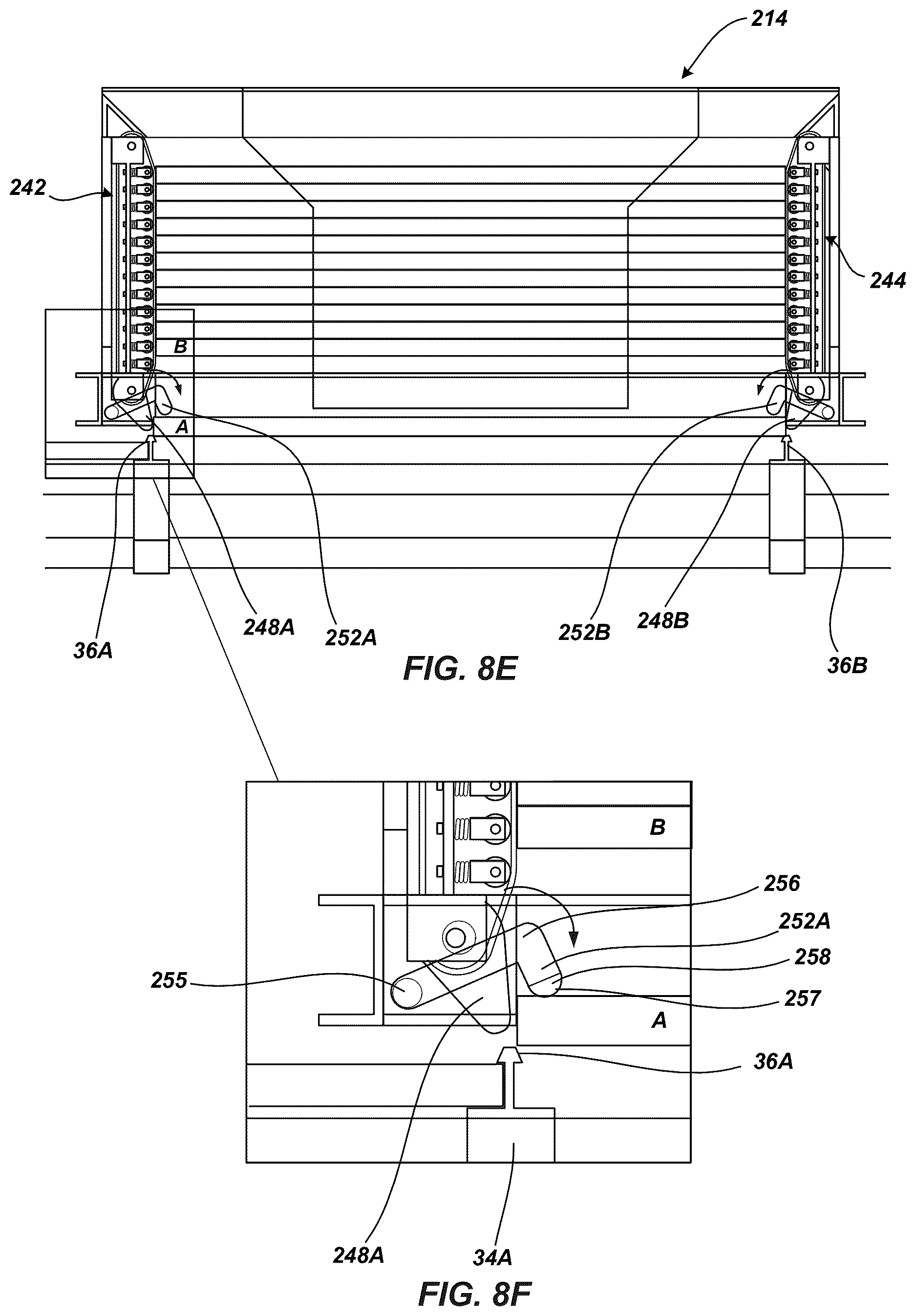 Patent US12617639 Figure 10 – Dispensing hopper and presentation system for overhead installation of solar panels for a solar tracking system