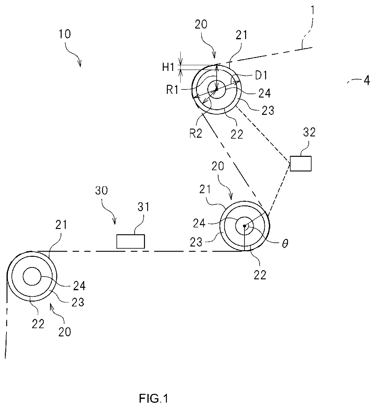 Patent US12617641 Figure 1 – Sheet transportation device
