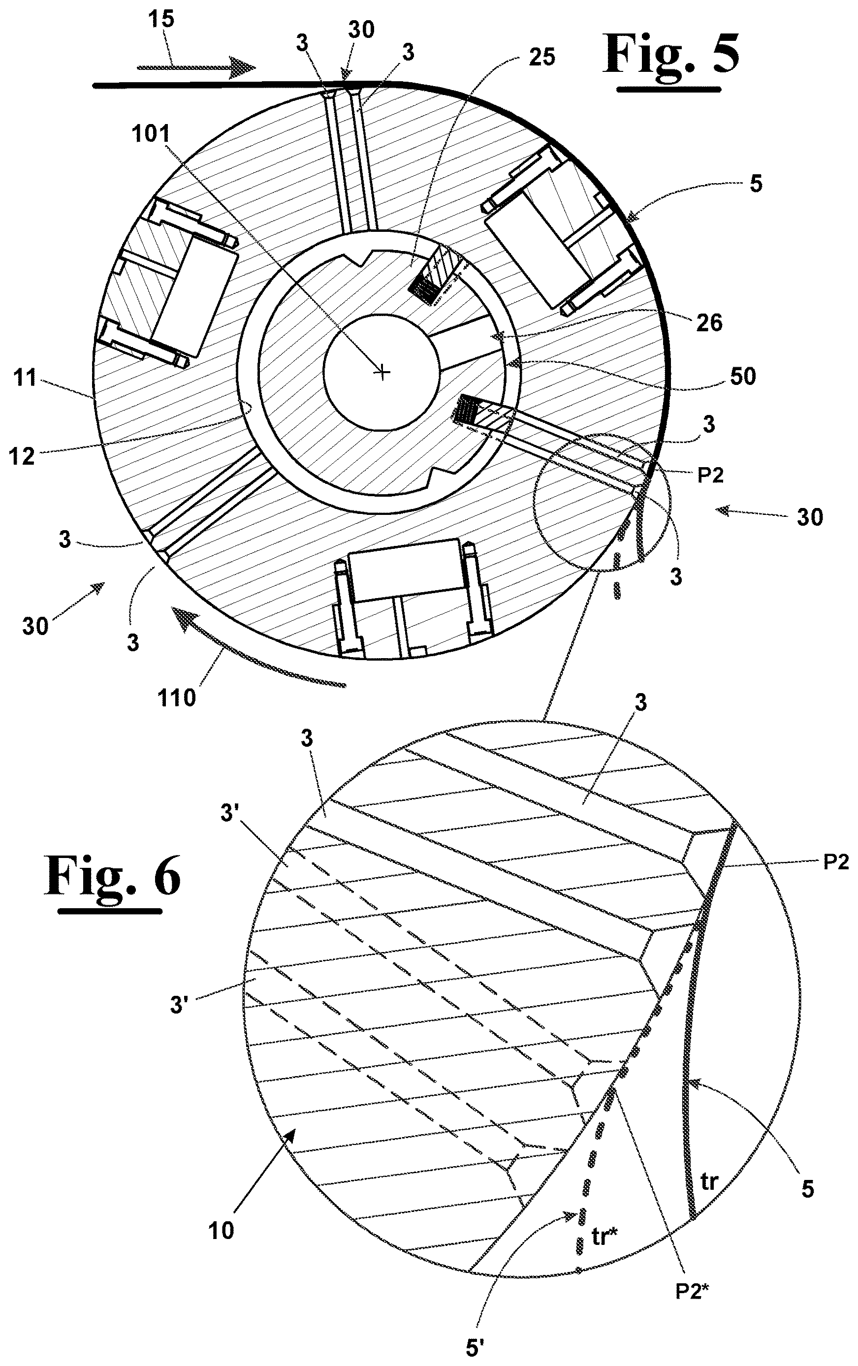 Patent US12617644 Figure 3 – Suction roll of a web, or sheet, of paper in a paper converting machine