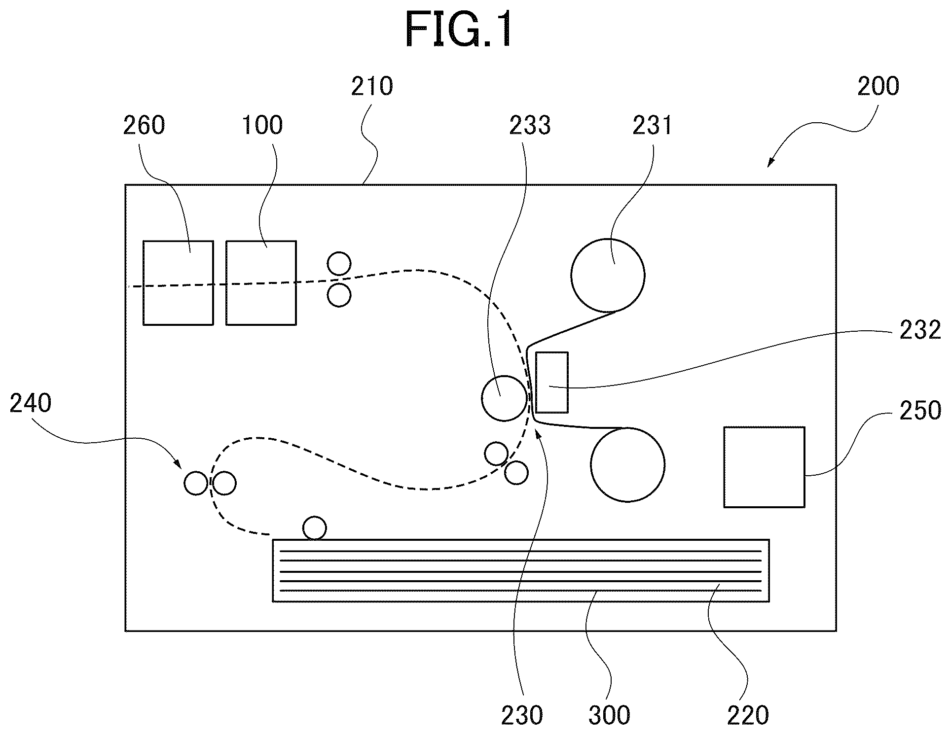 Patent US12617649 Figure 1 – Paper creasing device and printer