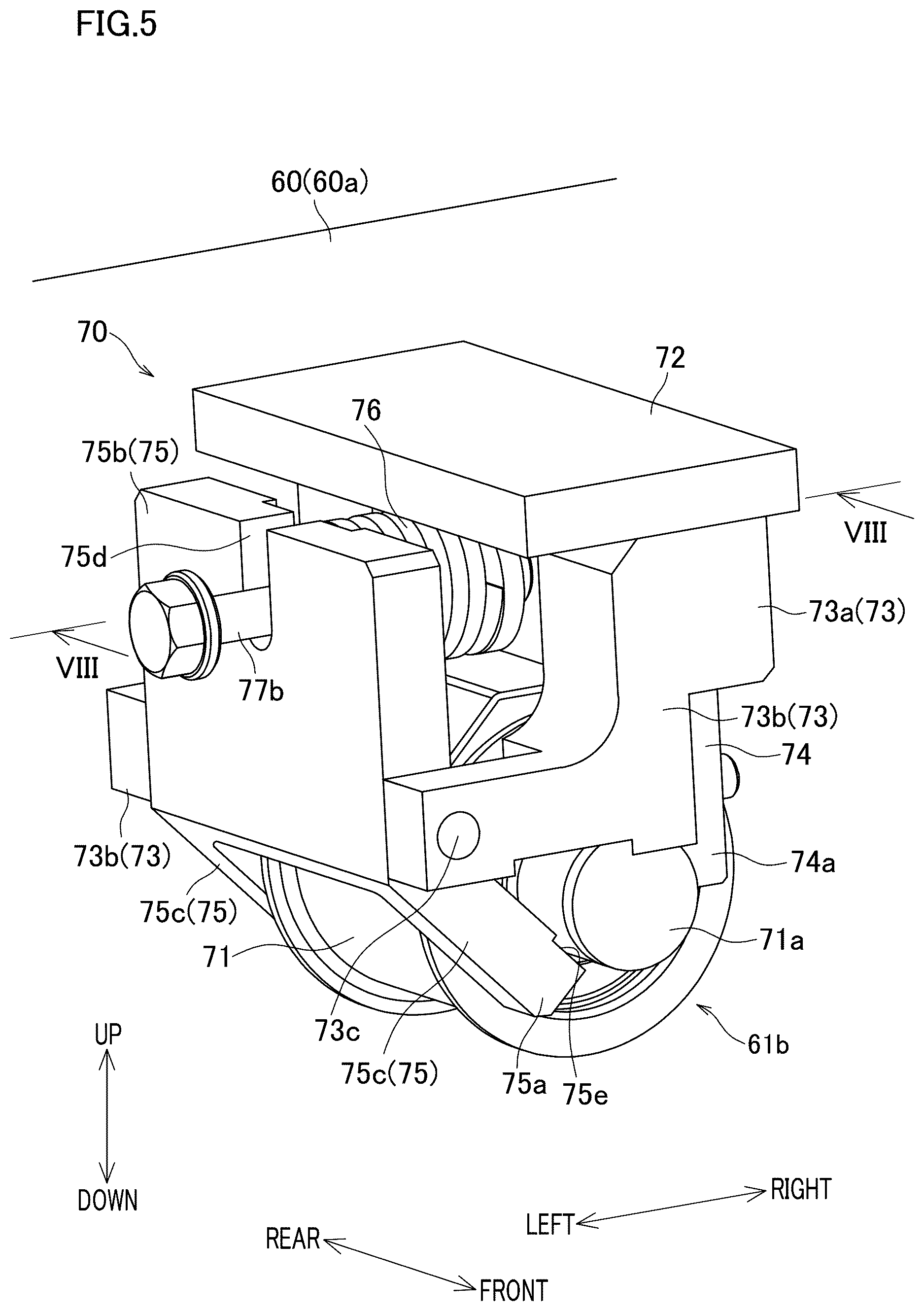 Patent US12617650 Figure 5 – Yarn path guide mechanism and textile machine