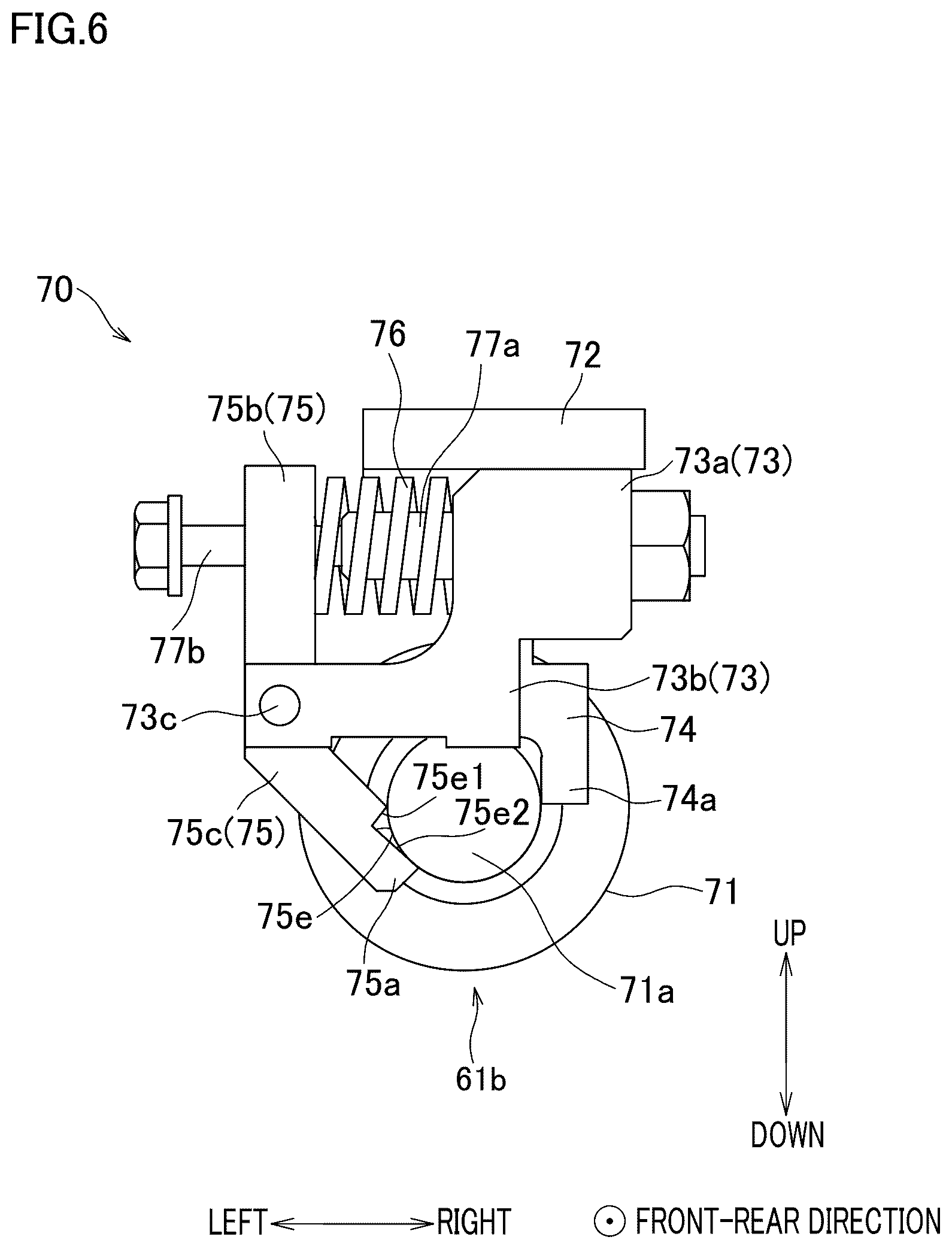 Patent US12617650 Figure 6 – Yarn path guide mechanism and textile machine
