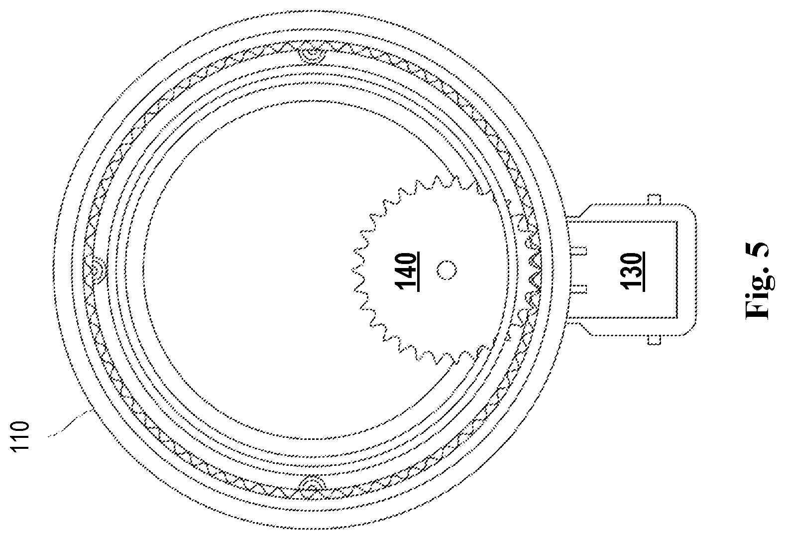 Patent US12617651 Figure 5 – Line sensor deployment and recovery apparatus and system with integrated level-wind