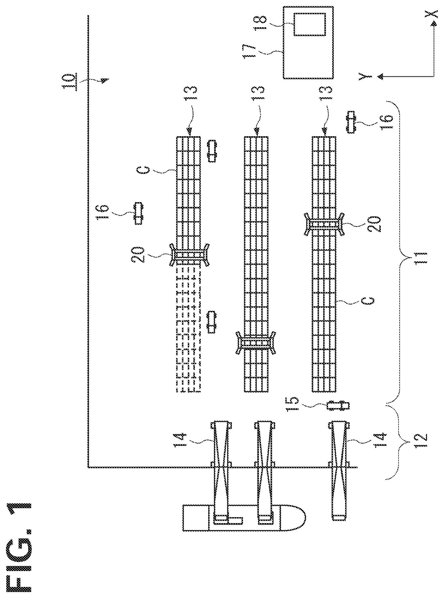 Patent US12617656 Figure 1 – Crane control system and control method