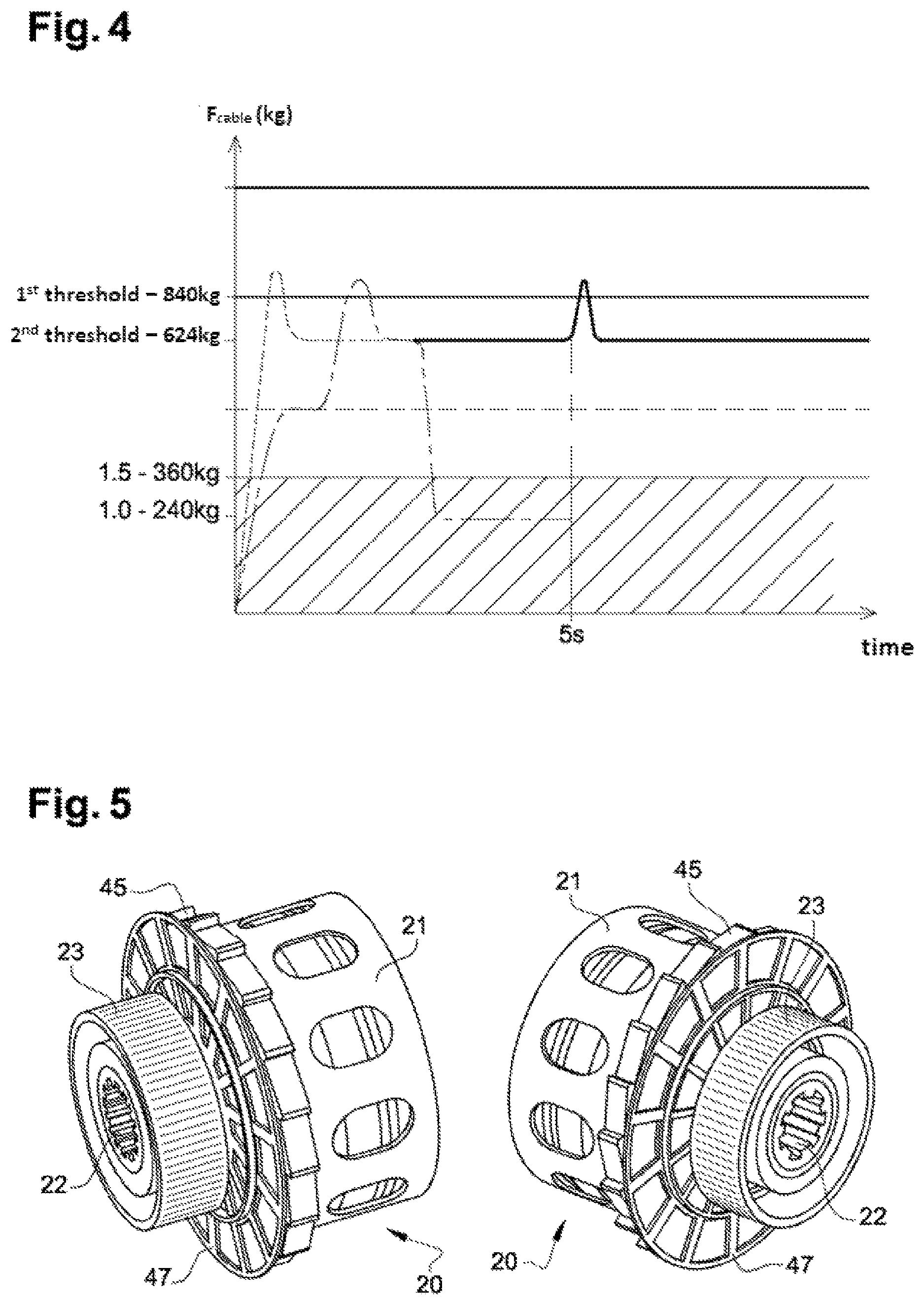 Patent US12617657 Figure 2 – Method for protecting a lifting member against an overload and device implementing this method