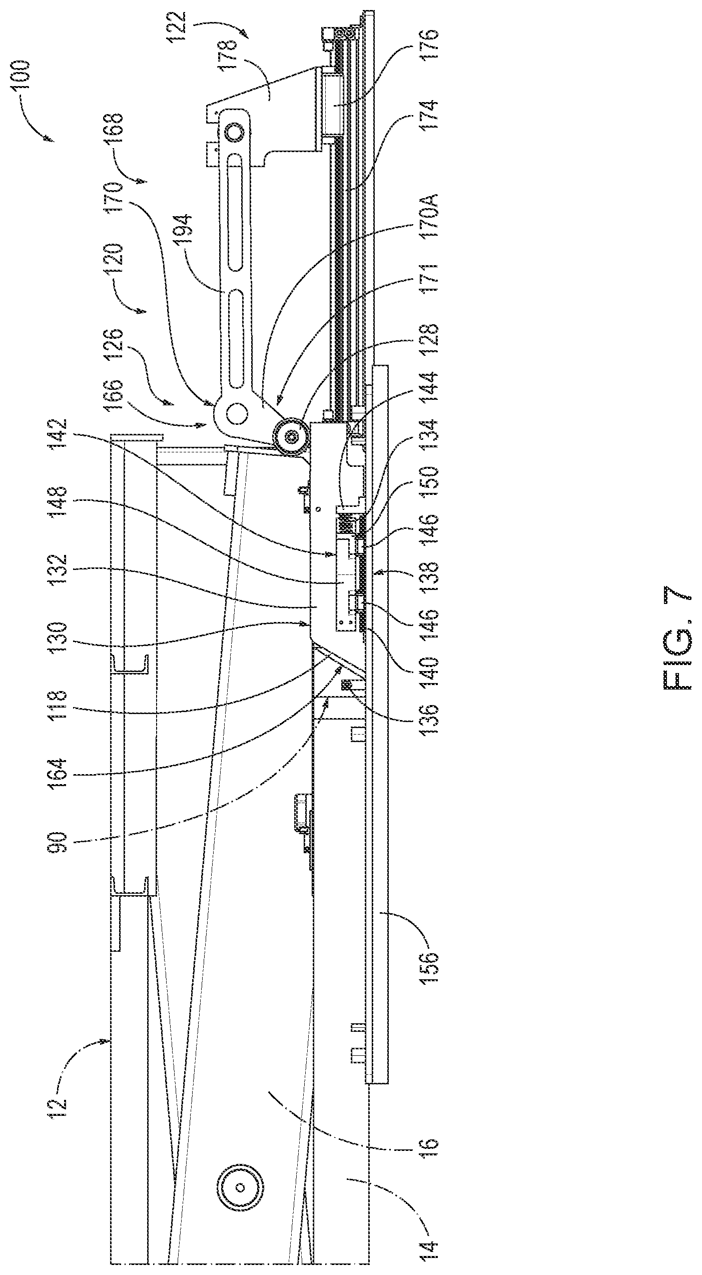 Patent US12617661 Figure 6 – Safety devices for scissor lifts and related methods