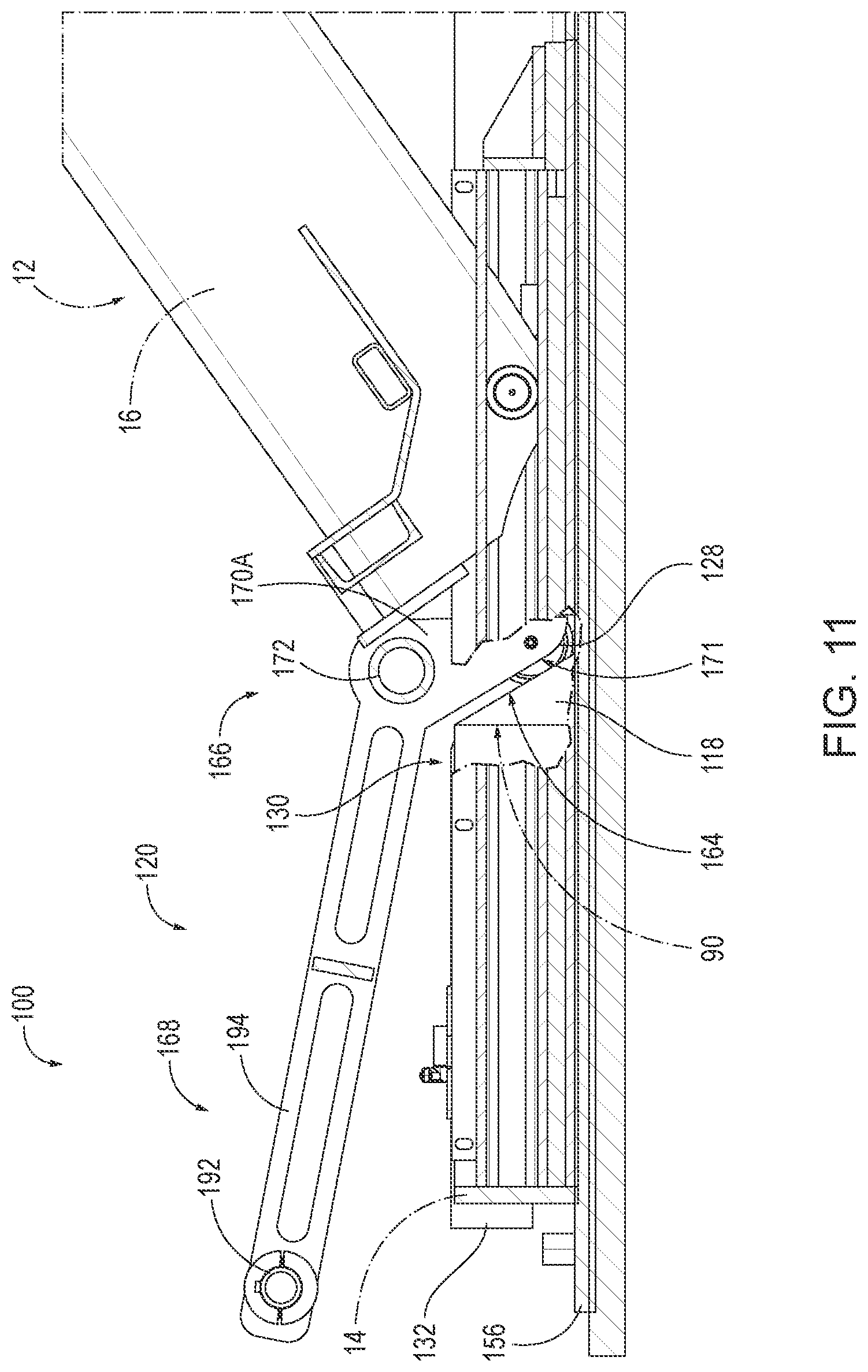 Patent US12617661 Figure 9 – Safety devices for scissor lifts and related methods