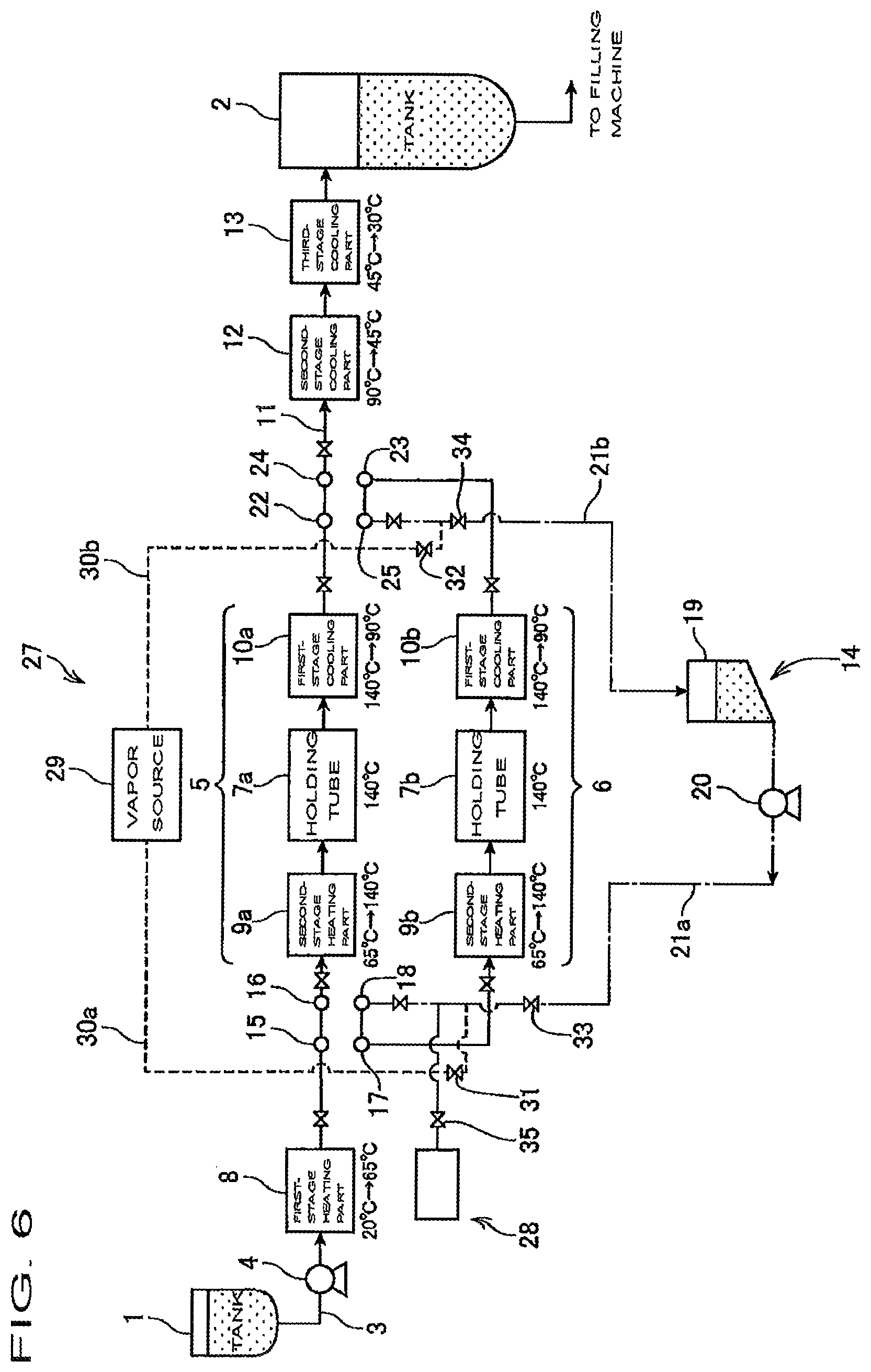Patent US12617662 Figure 6 – Cleaning method for sterilization line and sterilization line