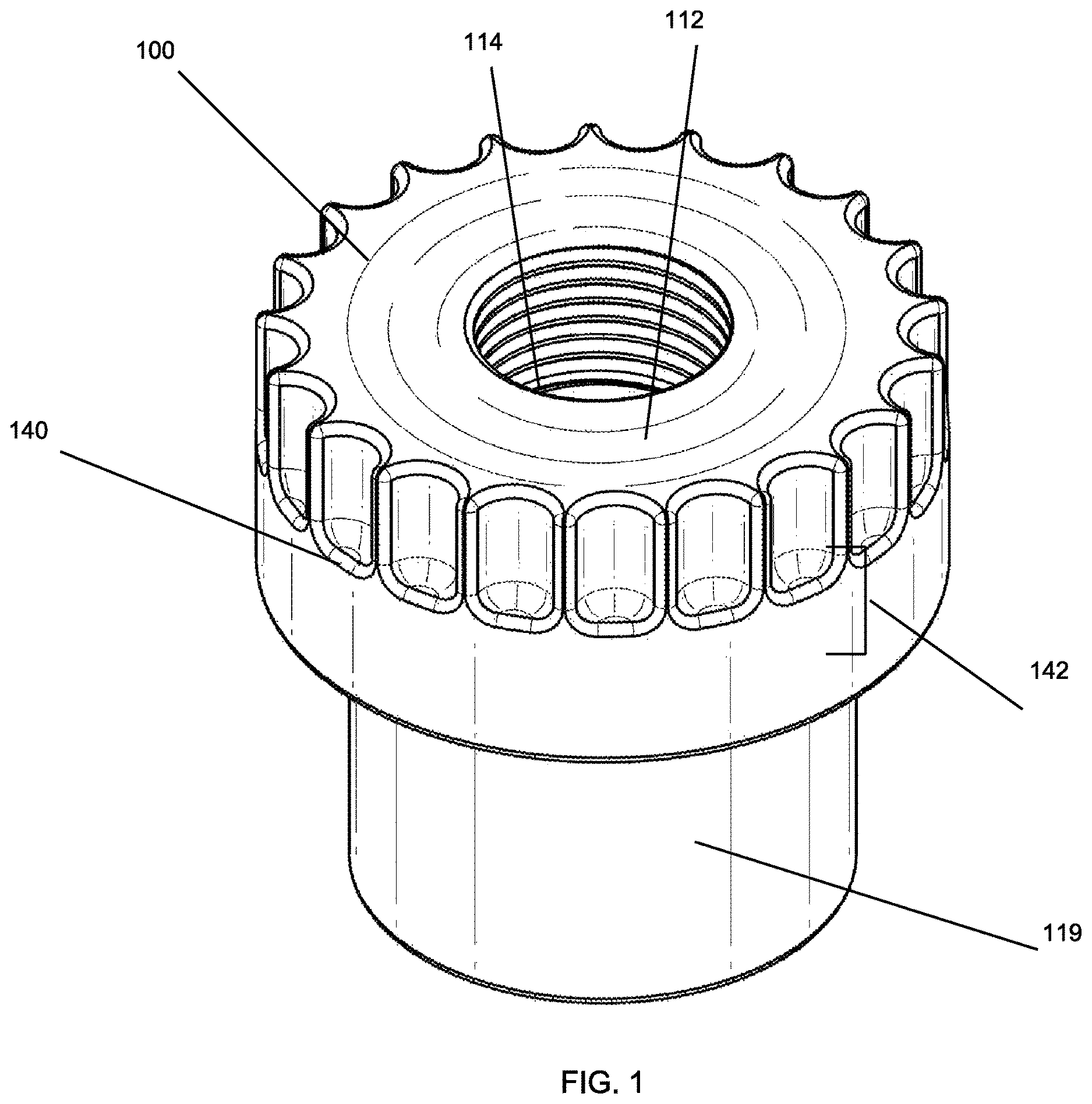 Patent US12617668 Figure 1 – Apparatus for coupling pressurized water supply to recreational vehicle fresh water fill port