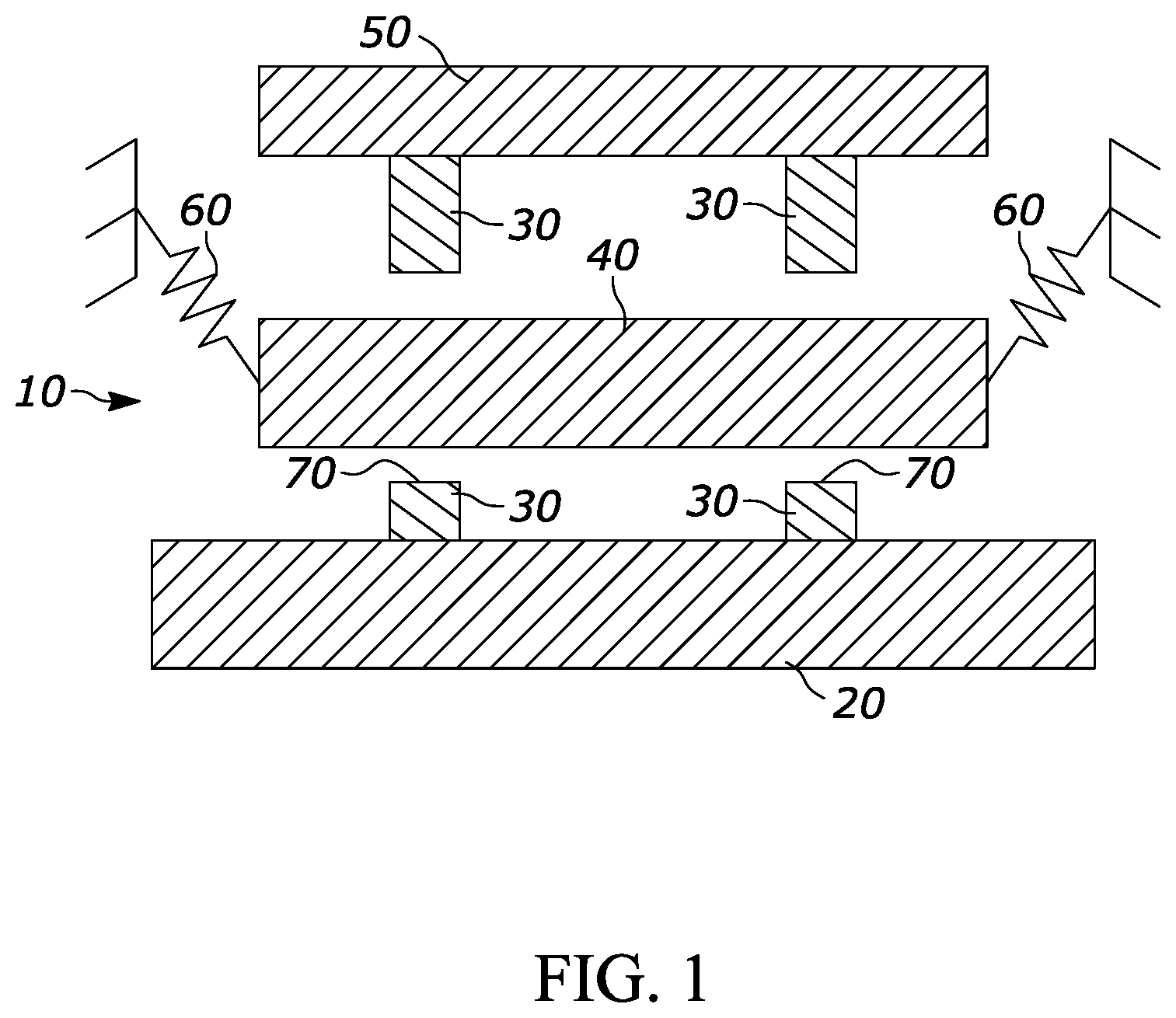 Patent US12617670 Figure 1 – MEMS bump stopper surface features