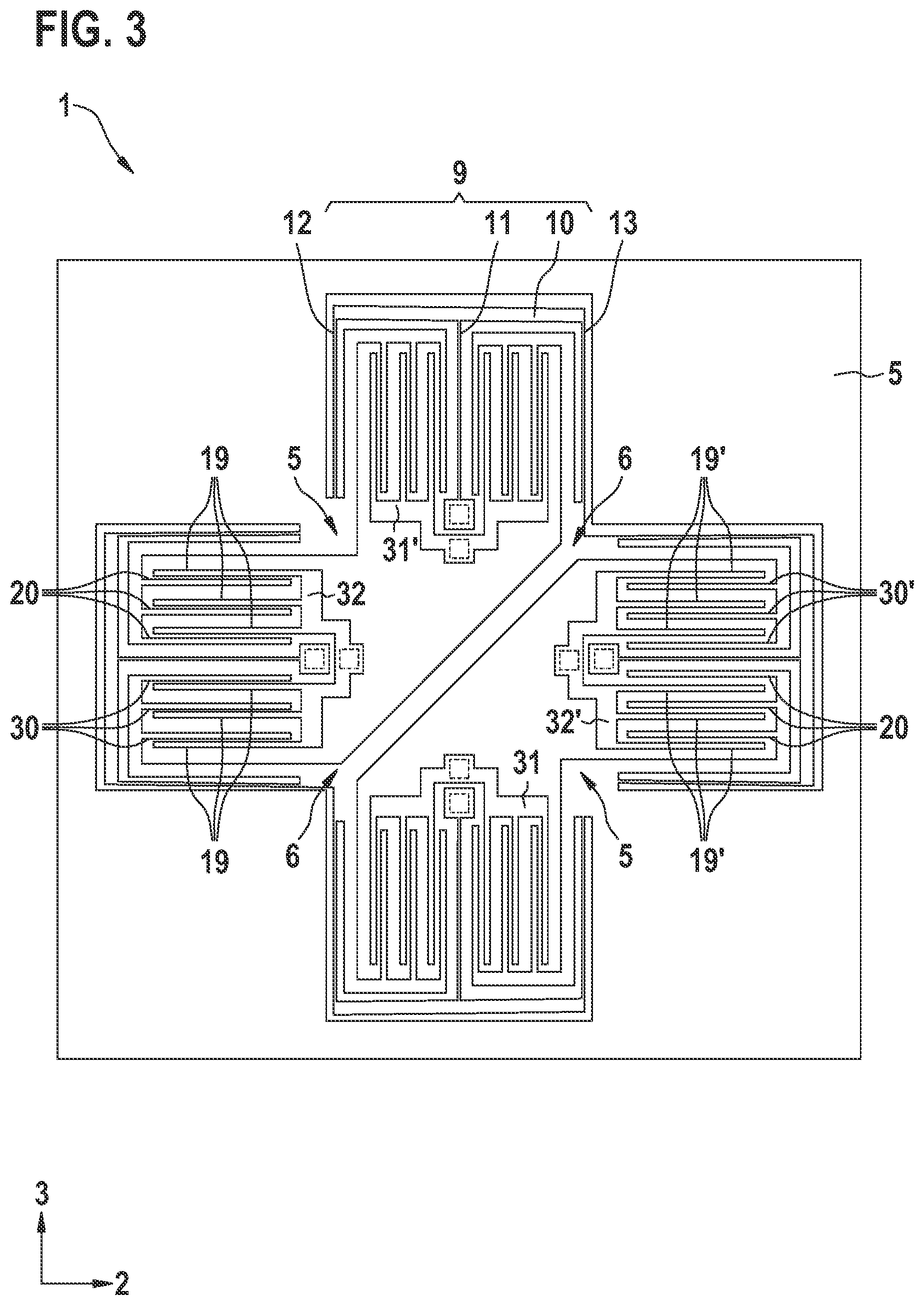 Patent US12617671 Figure 3 – Micromechanical sensor element