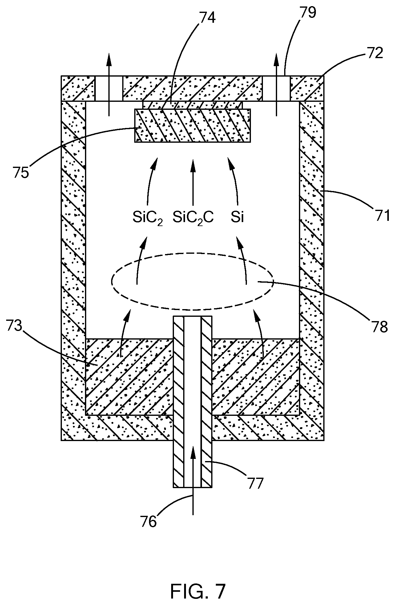 Patent US12617686 Figure 5 – Vapor deposition apparatus and techniques using high purity polymer derived silicon carbide