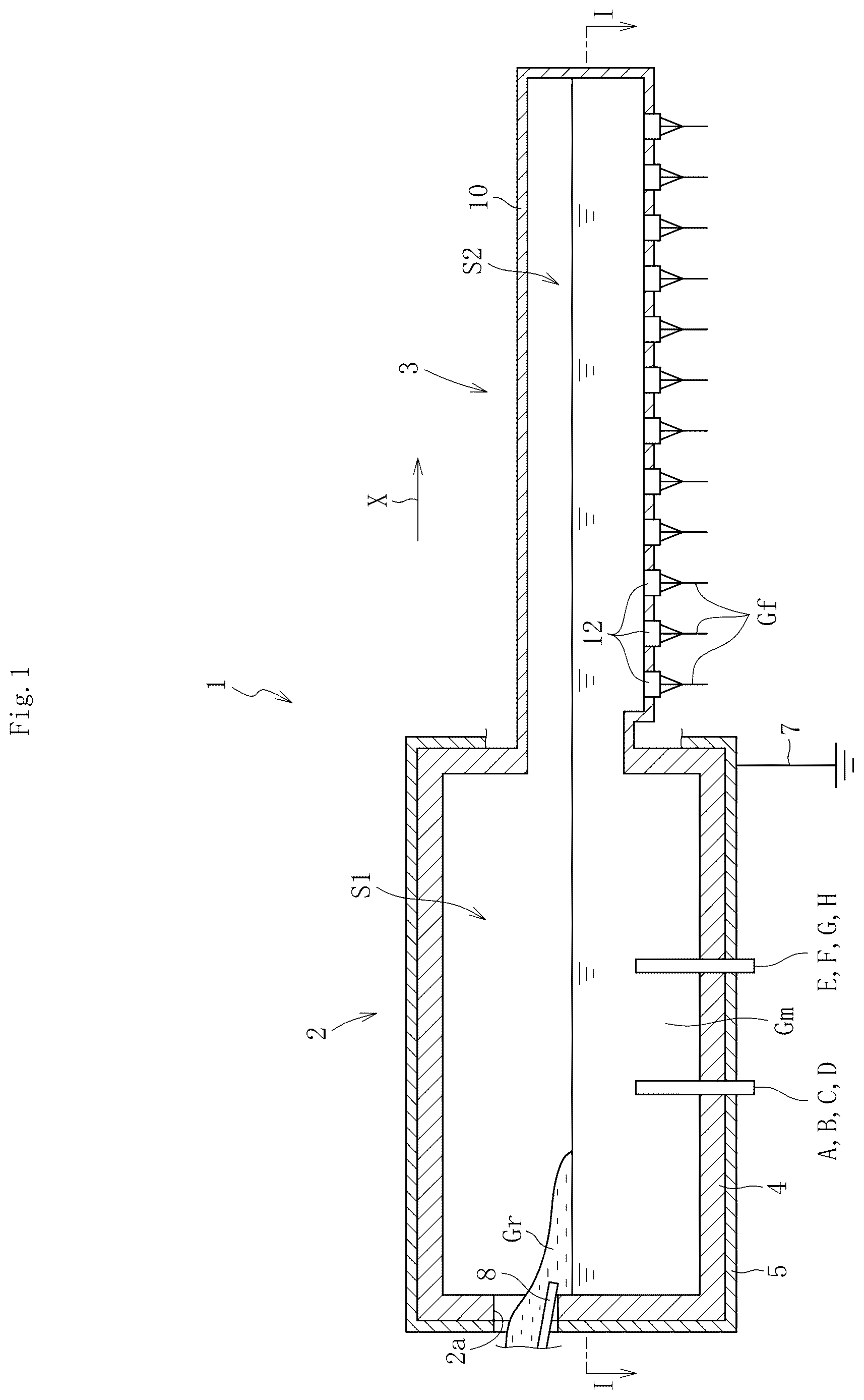 Patent US12617706 — Method for producing glass article and glass-melting furnace — Figure 1