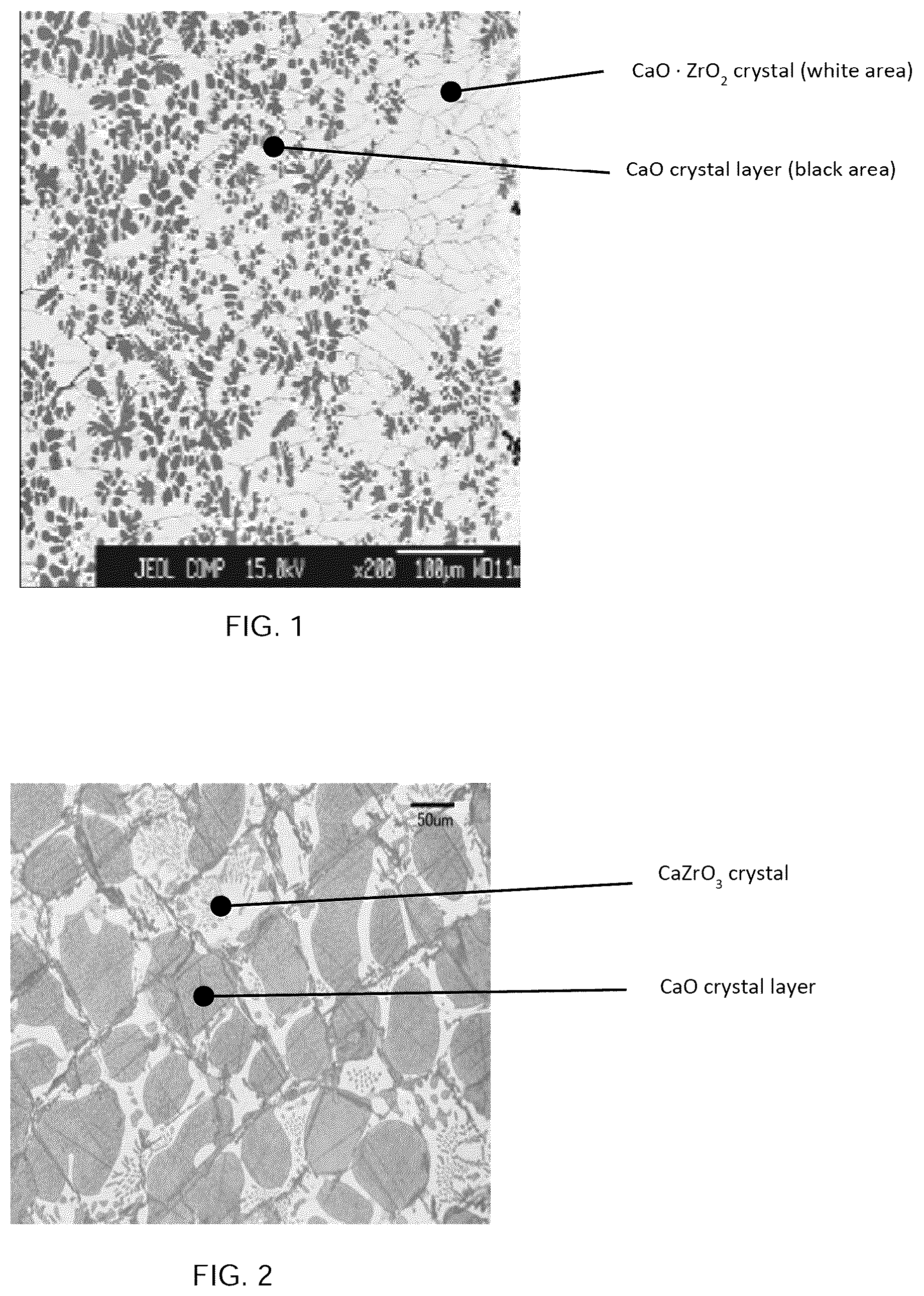 Patent US12617728 Figure 1 – CaO—ZrO 2 composition, method for producing CaO—ZrO 2 composition, and CaO—ZrO 2 -containing refractory material and casting nozzle