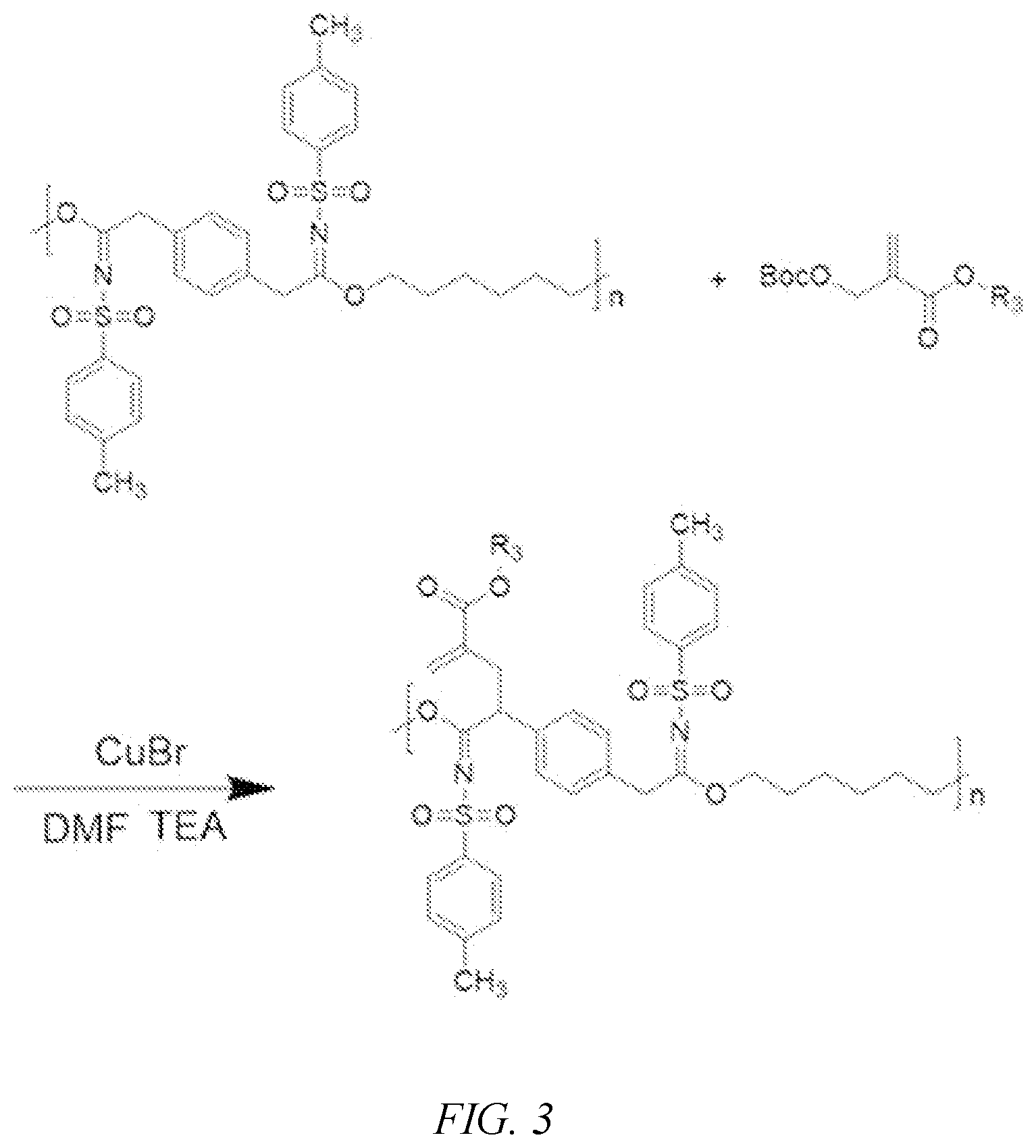 Patent US12617897 Figure 3 – Method for preparing multi-component polymers through post-polymerization modification