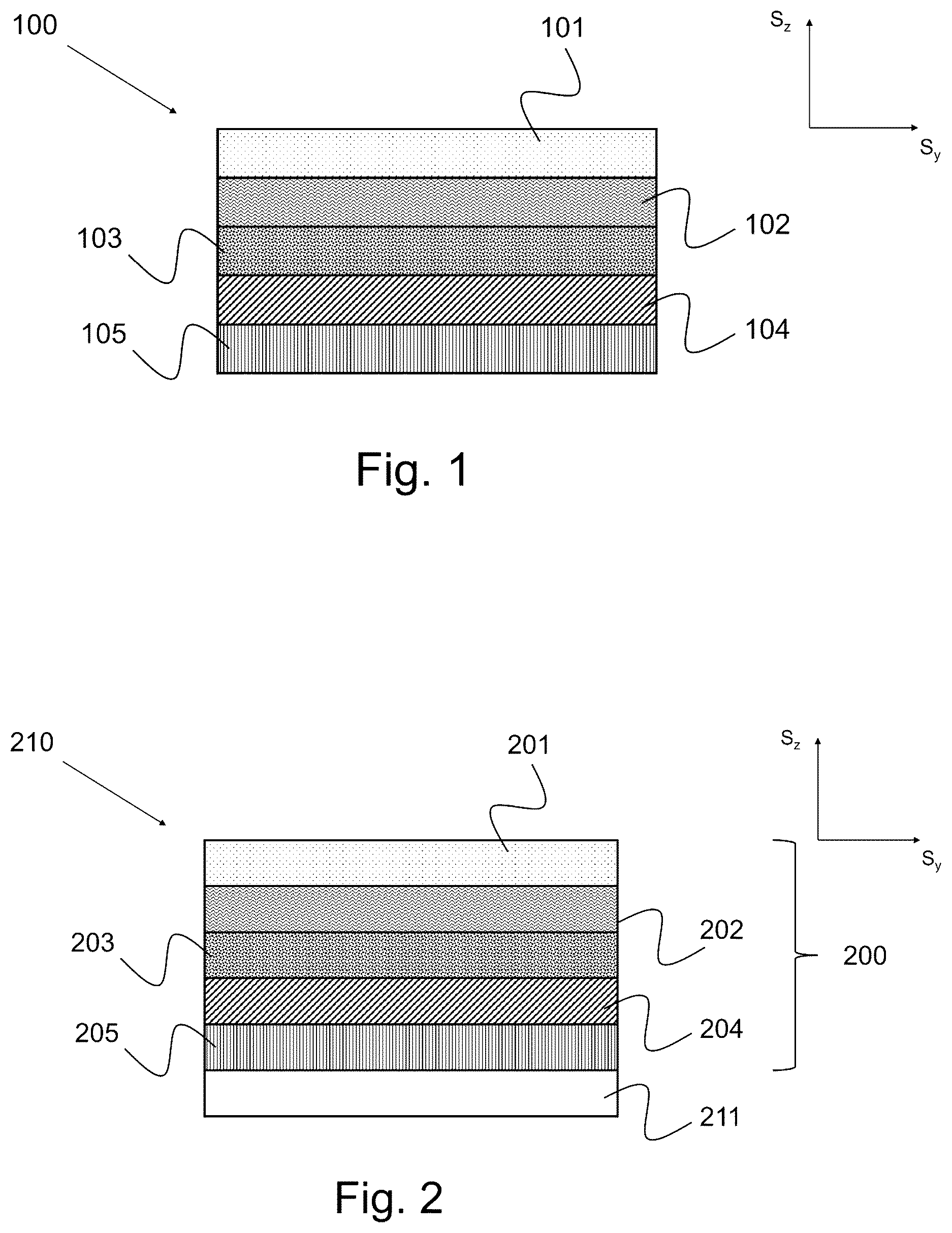 Patent US12617975 Figure 1 – Face for a direct thermal linerless label and a direct thermal linerless label