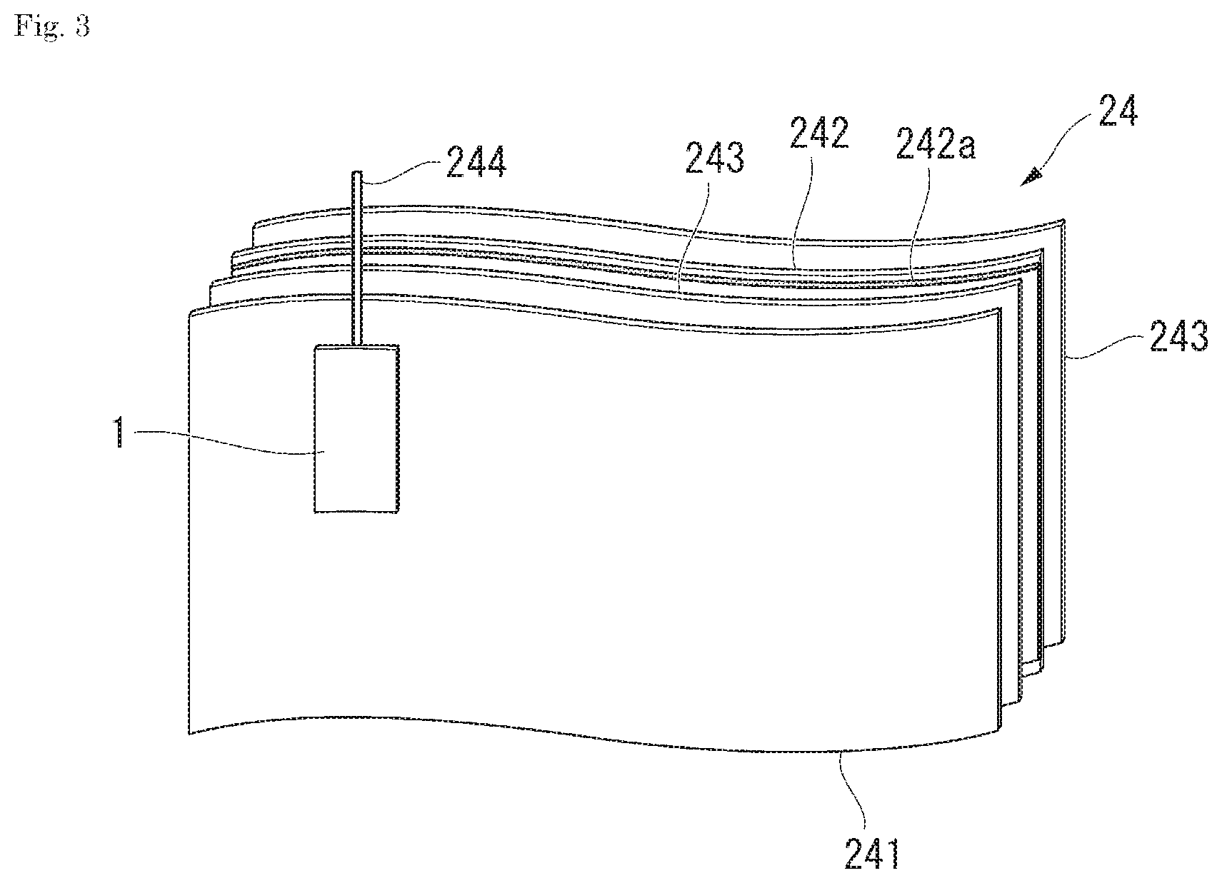 Patent US12617977 Figure 3 – Pressure sensitive adhesive sheet for batteries and lithium-ion battery