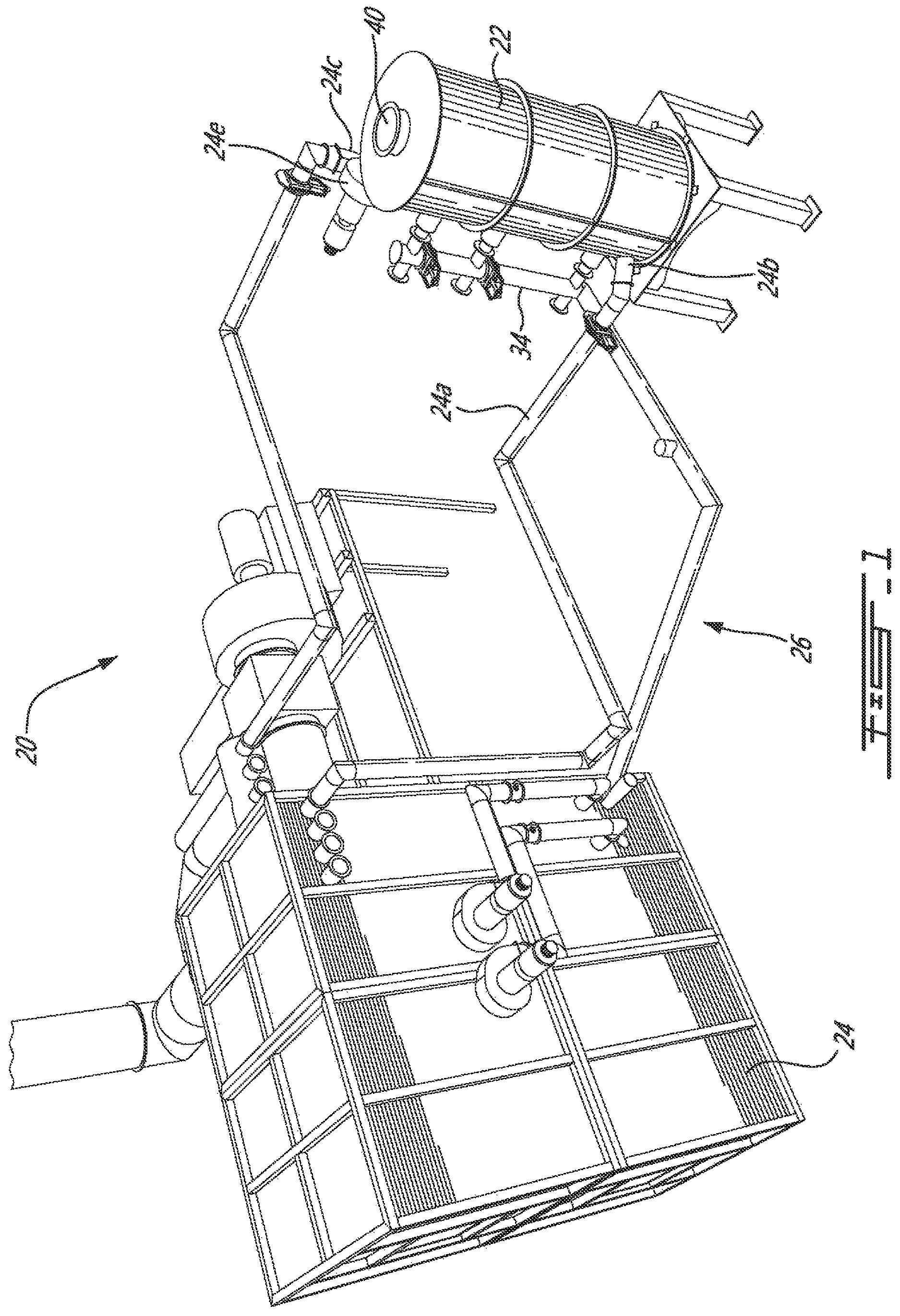 Patent US12618009 Figure 1 – Pyrolysis system for converting carboneous materials into biochar and method for operating same