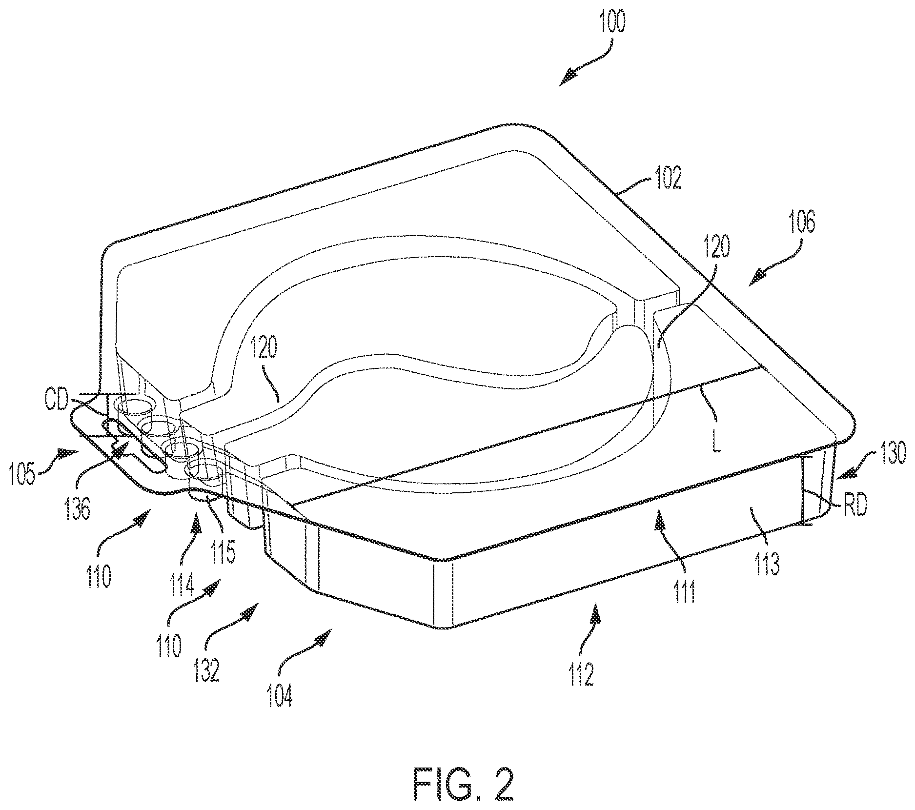 Patent US12618026 Figure 2 – Methods and apparatuses for automatic dishwashing chemical distribution