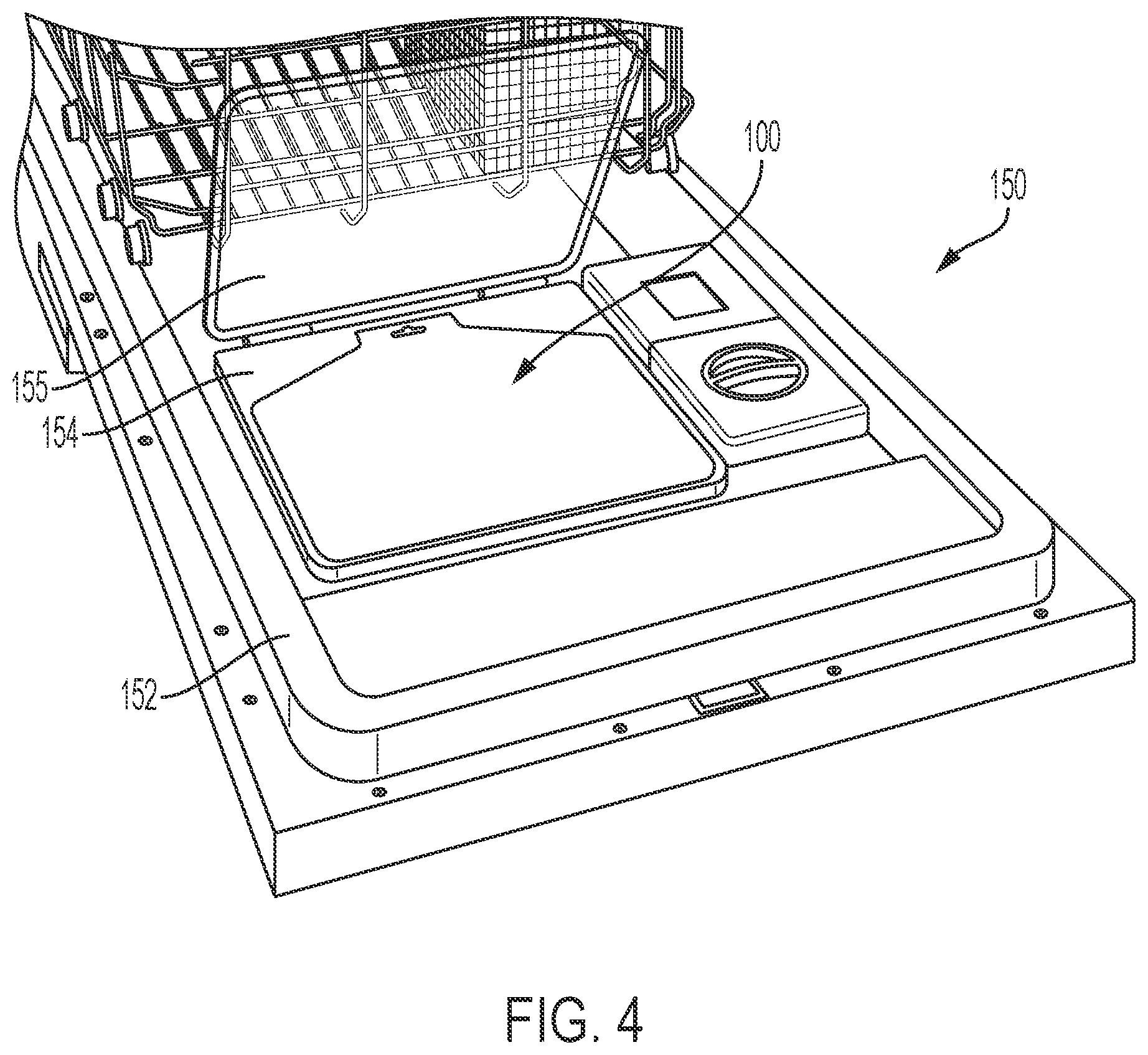 Patent US12618026 Figure 4 – Methods and apparatuses for automatic dishwashing chemical distribution