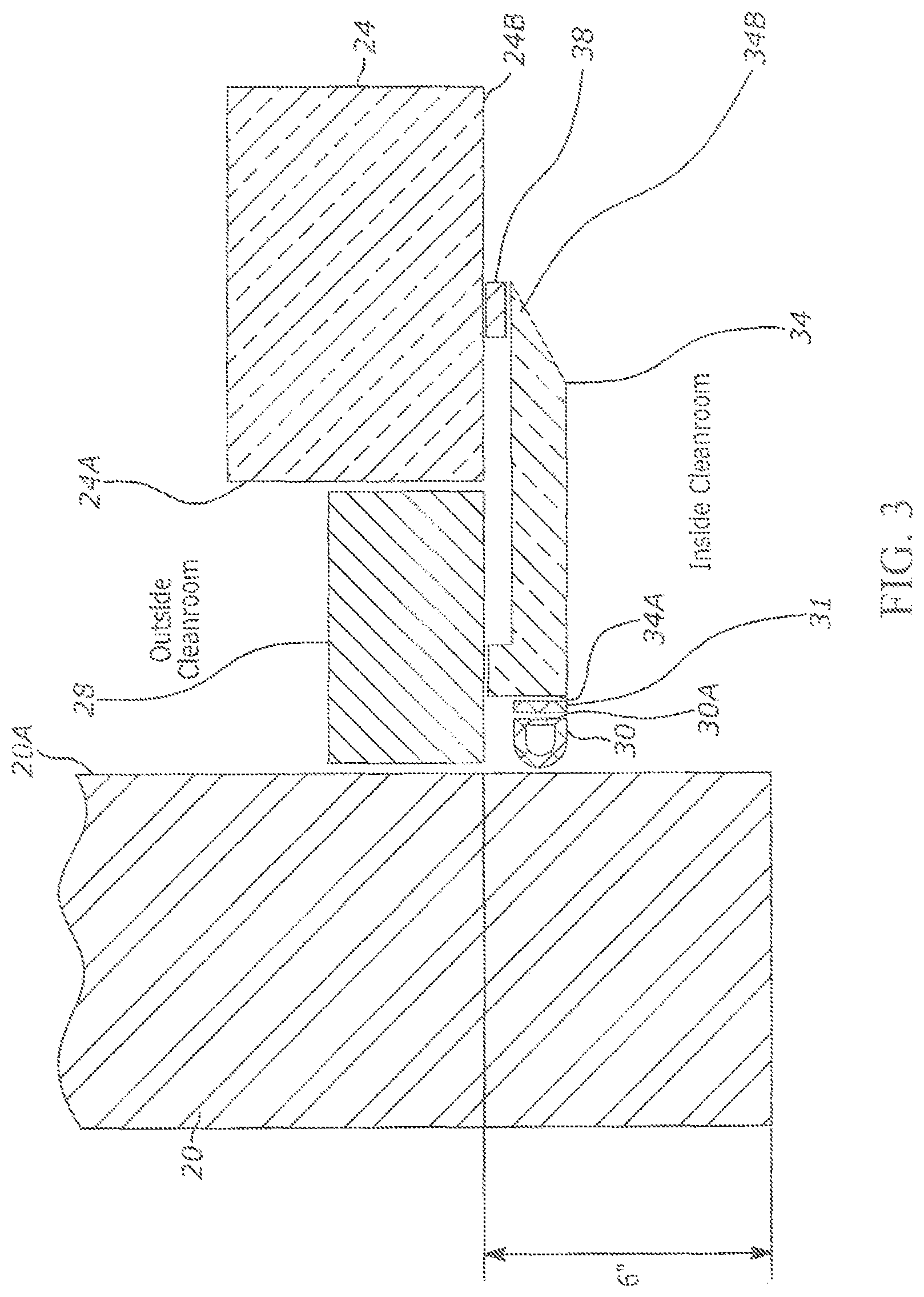 Patent US12618036 Figure 2 – Technique and parts kit for sealing an incubator in a wall