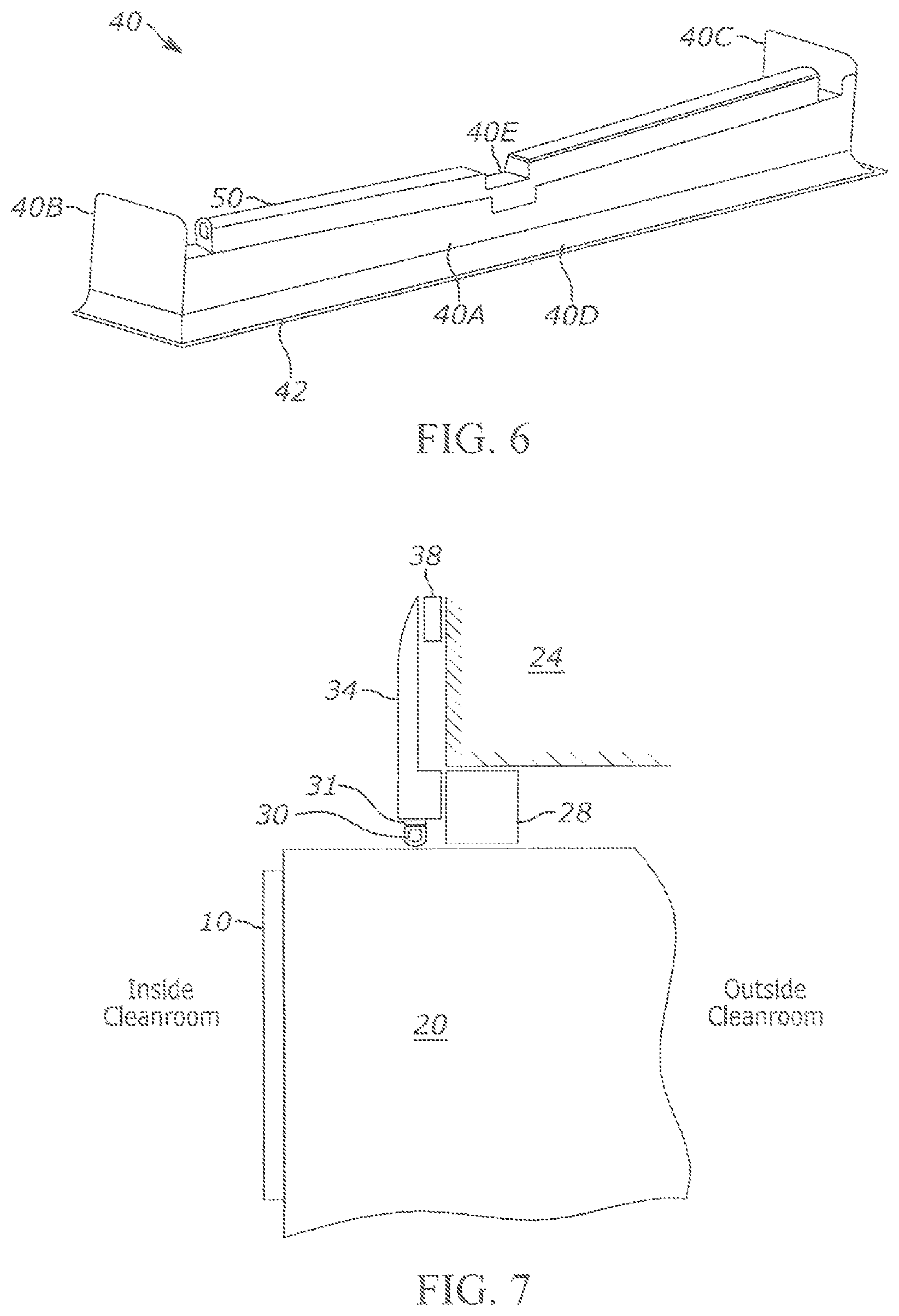 Patent US12618036 Figure 4 – Technique and parts kit for sealing an incubator in a wall