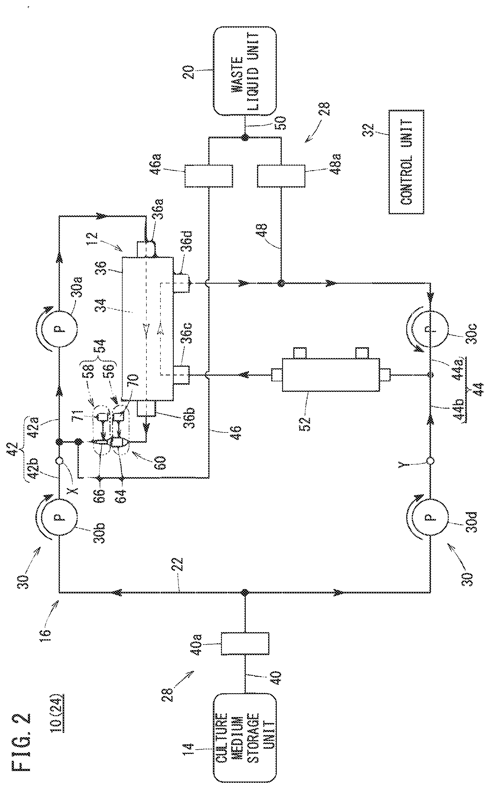 Patent US12618041 Figure 2 – Cell culturing system