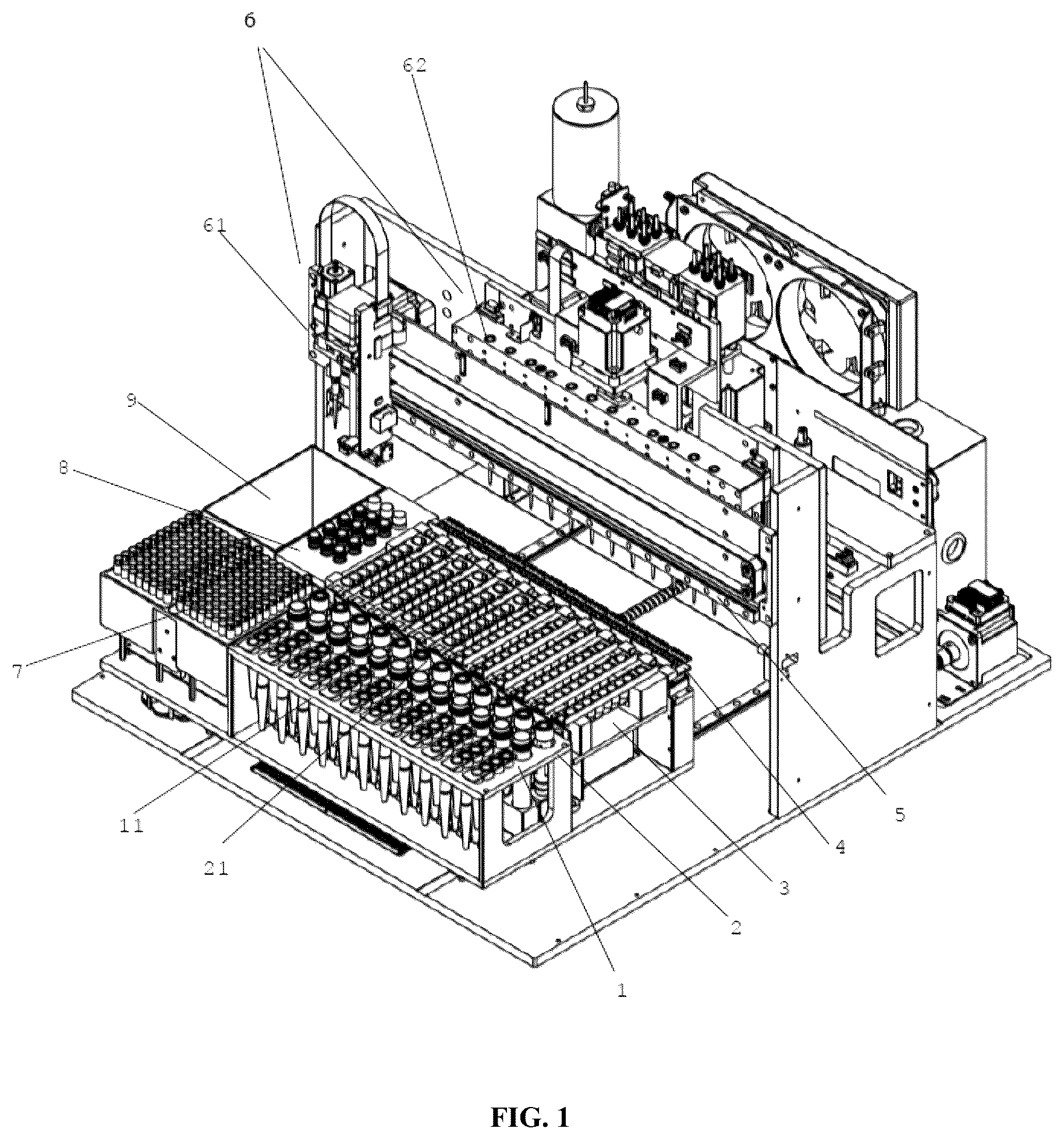 Patent US12618103 Figure 1 – Instrument and method for extracting and detecting nucleic acids