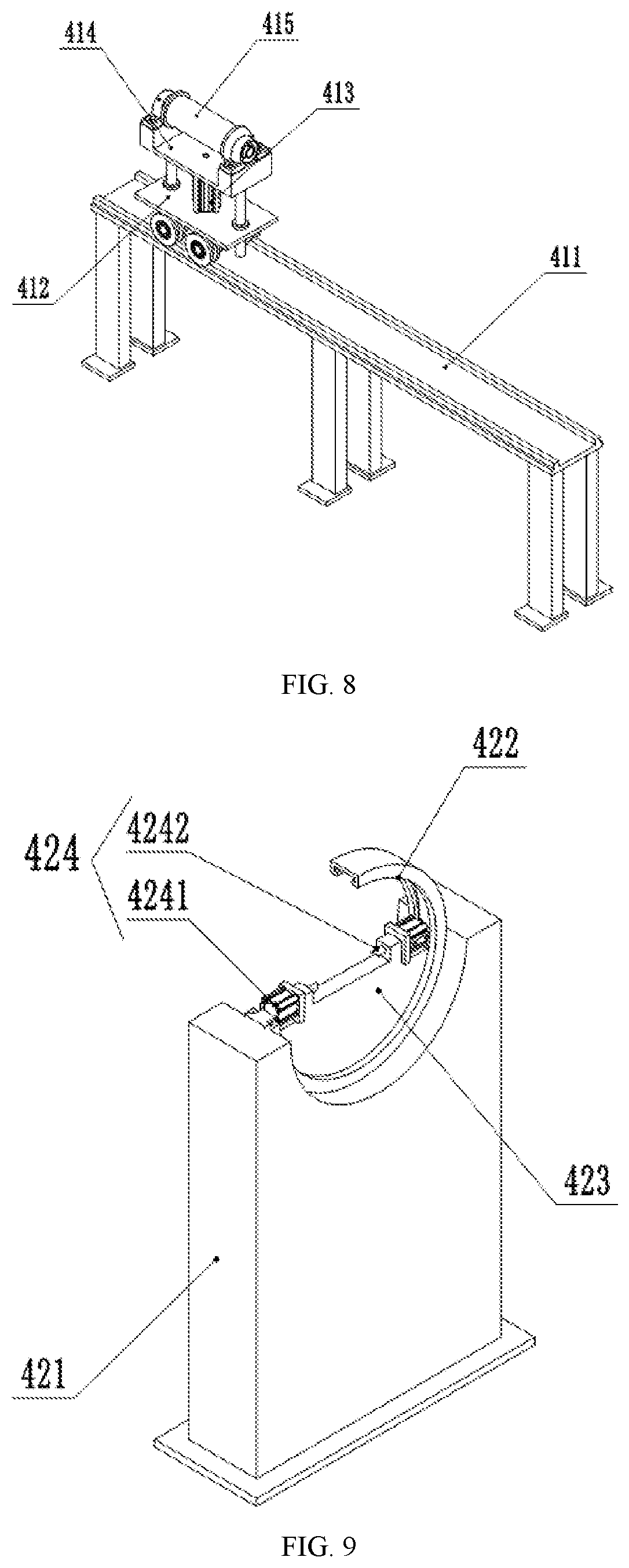 Patent US12618133 Figure 5 – Digital and informationized fully-automatic aluminum thermal-spraying production line