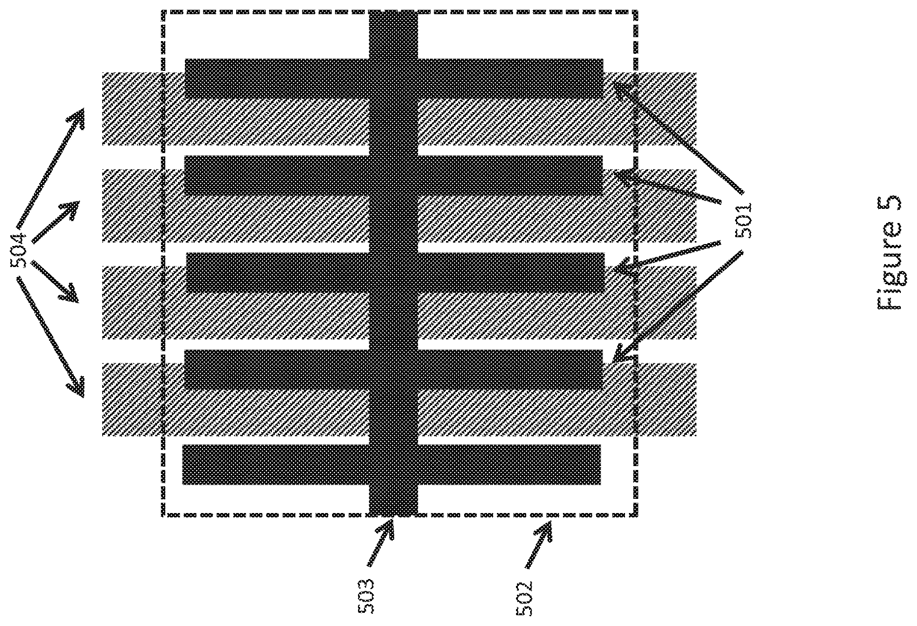 Patent US12618136 Figure 5 – Capacitive sensor for positioning in OVJP printing