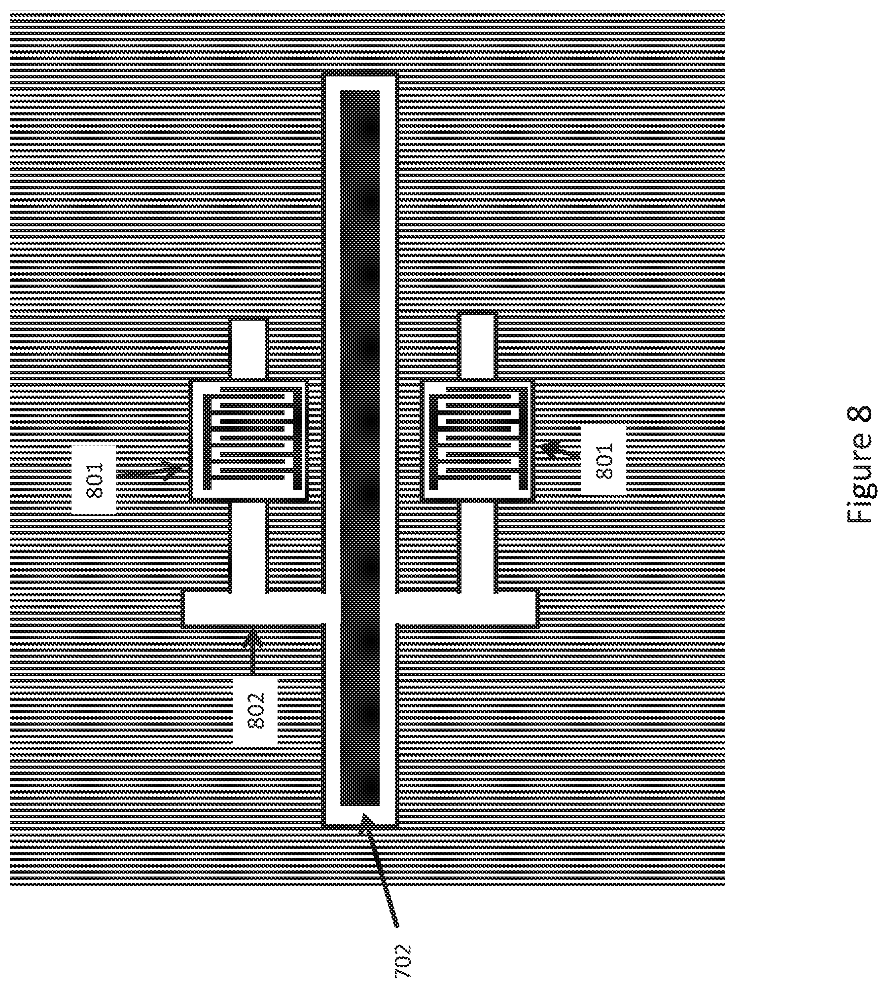 Patent US12618136 Figure 8 – Capacitive sensor for positioning in OVJP printing