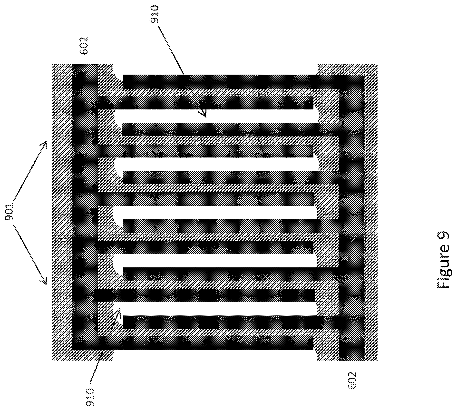 Patent US12618136 Figure 9 – Capacitive sensor for positioning in OVJP printing