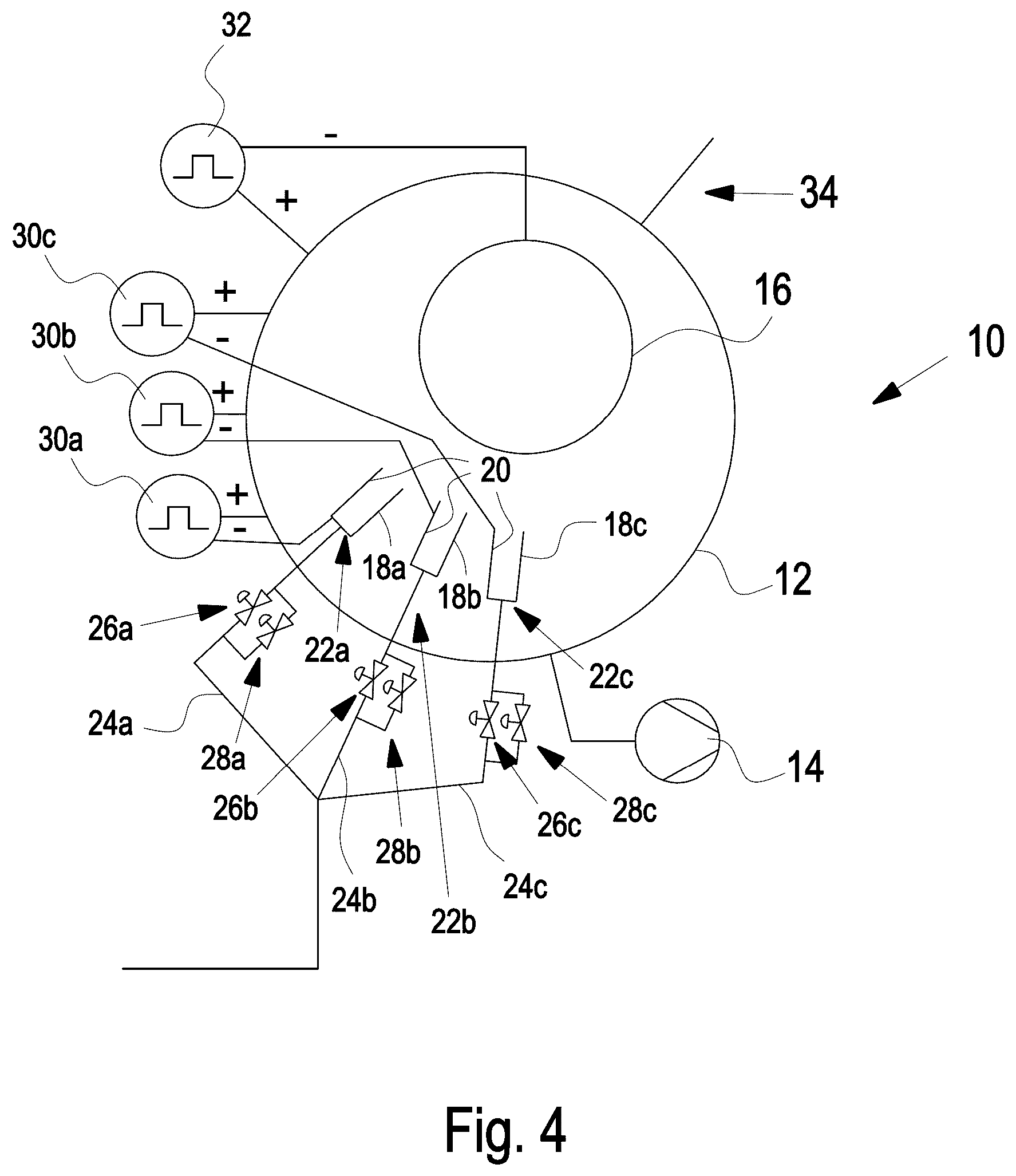 Patent US12618140 Figure 4 – Method for surface coating according to the sputtering principle